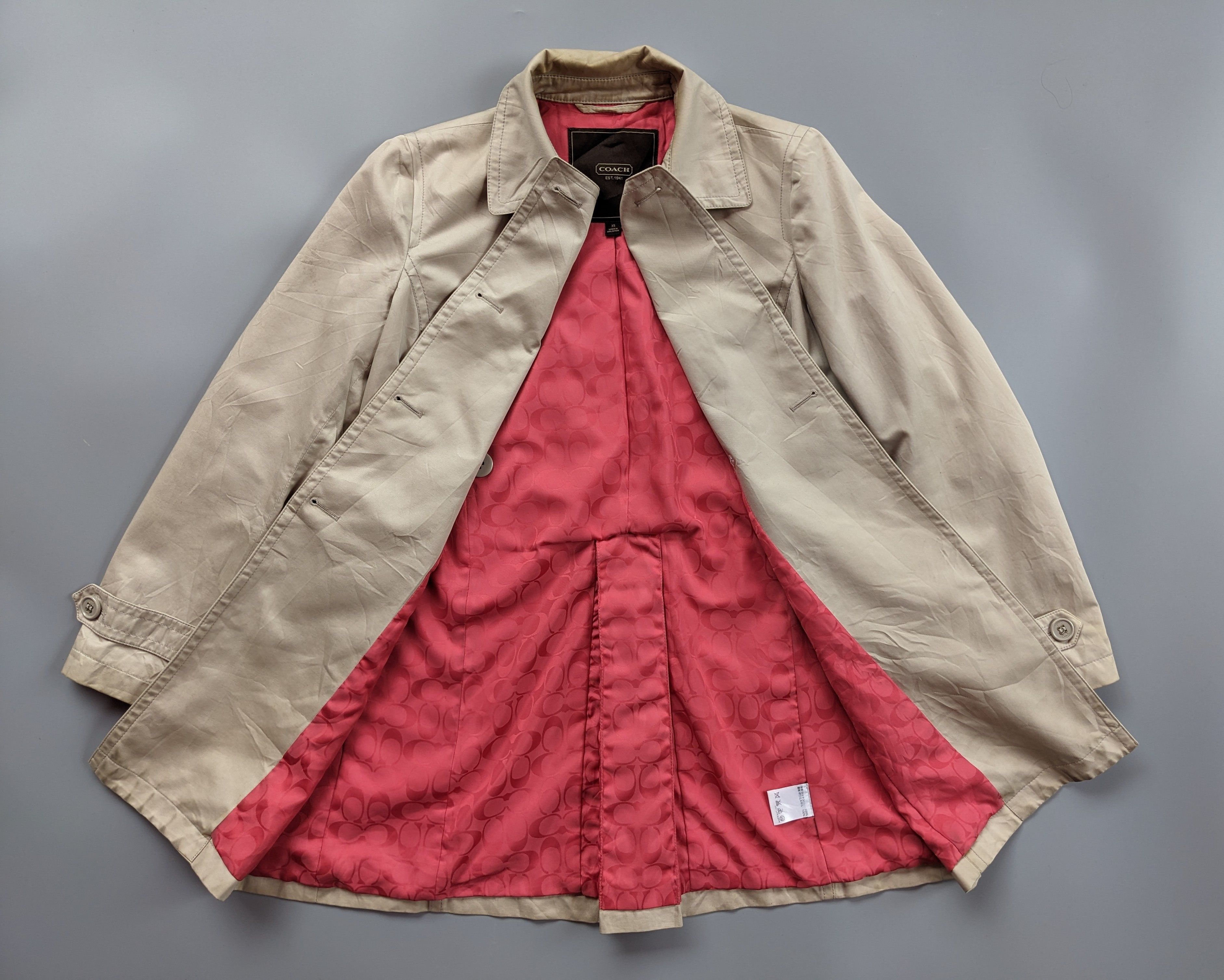 Coach Authentic COACH monogram trench coat jacket Size XS / US 0-2 / IT 36-38 - 1 Thumbnail