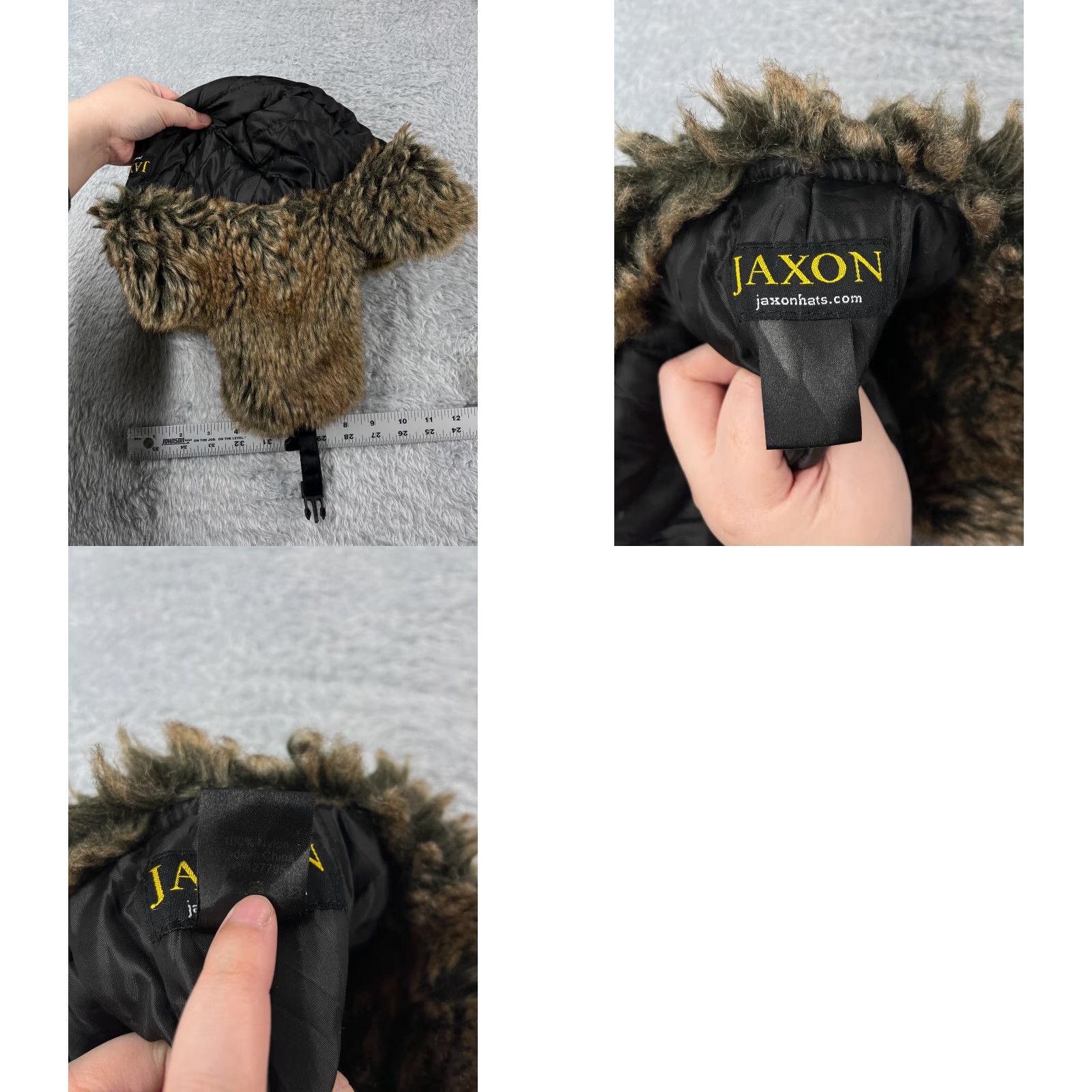 Vintage Jaxon Trapper Beanie Adult One Size Black 100% Nylon Ear Flaps Hats Mens Size ONE SIZE - 8 Thumbnail