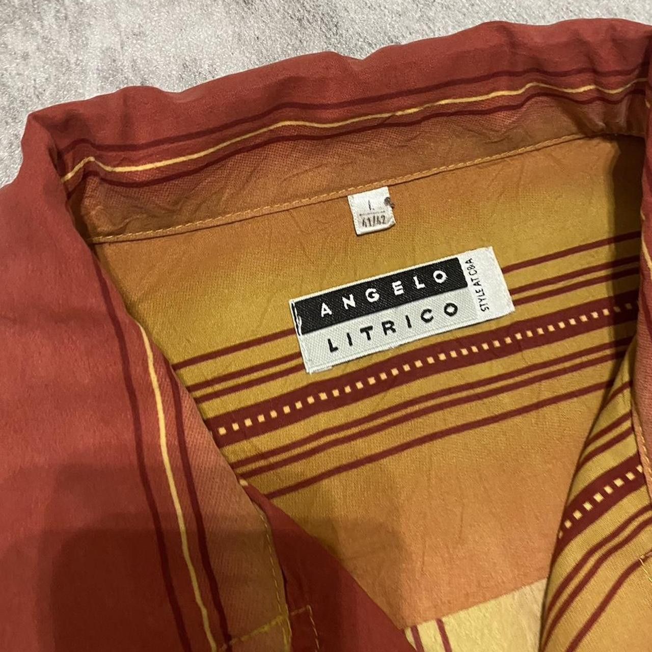 Other Orange and yellow striped button up shirt #retro Size US L / EU 52-54 / 3 - 4 Thumbnail