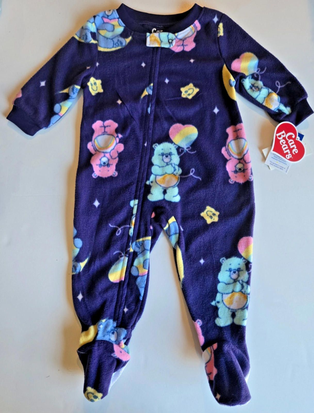 Other Carebear Unisex Baby Pajamas Infant Sleeper Blue 18M NWT Size ONE SIZE - 1 Thumbnail