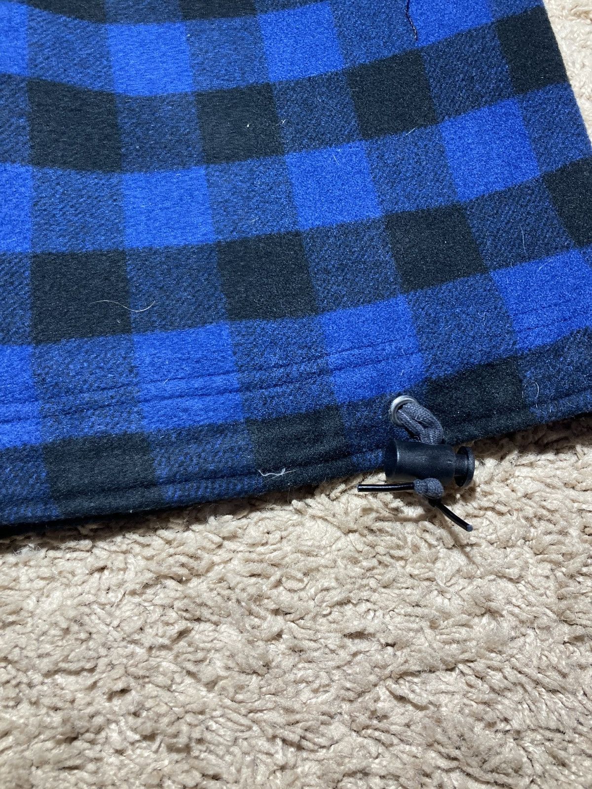 Japanese Brand 90s Milkboy Wool Plaid Cargo Shorts Blue Tartan Punk Baggy Size US 34 / EU 50 - 8 Thumbnail