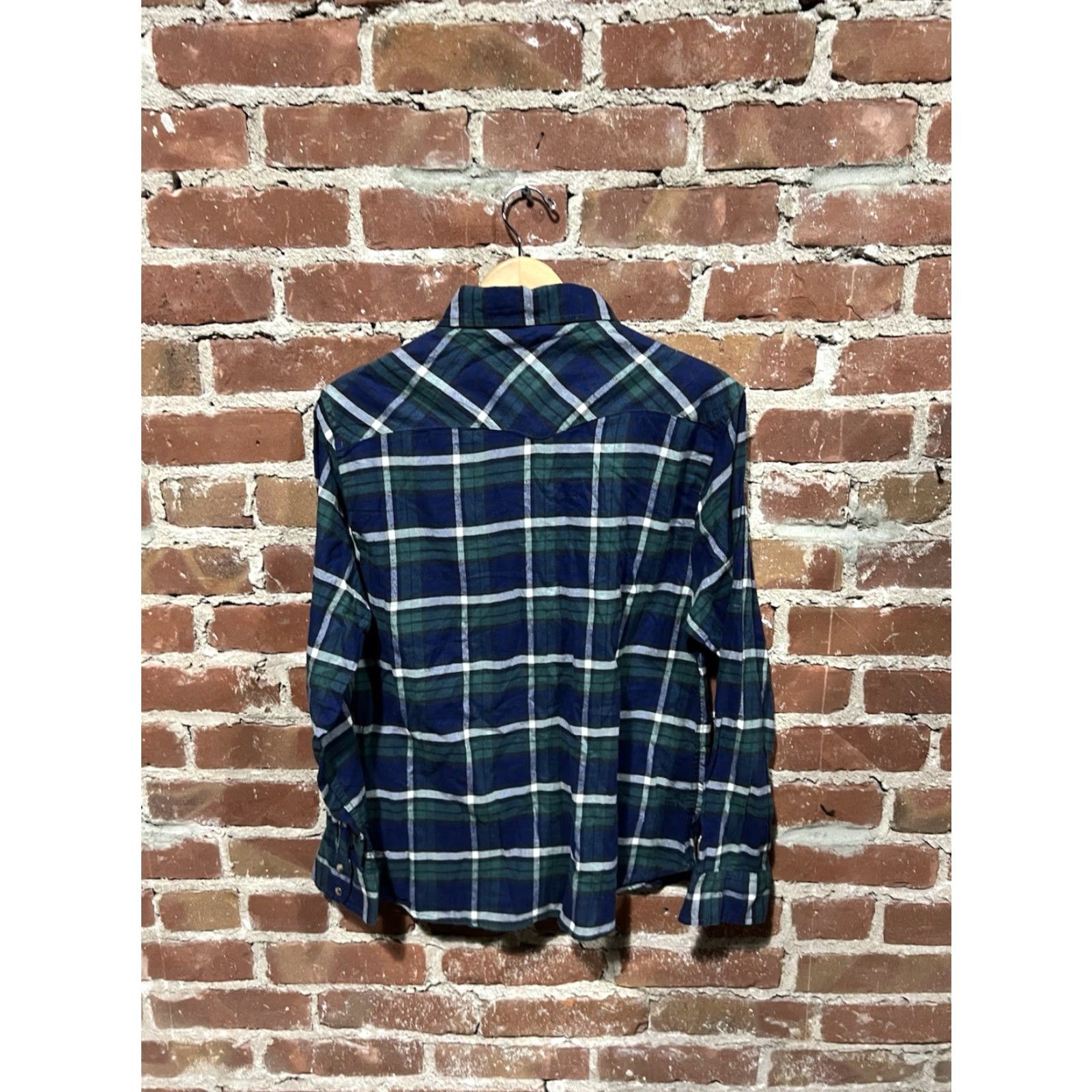 Vintage VINTAGE JACHS Girlfriend Mens Green Plaid Long Sleeve Button Up Flannel Size L NWT Size US L / EU 52-54 / 3 - 2 Thumbnail