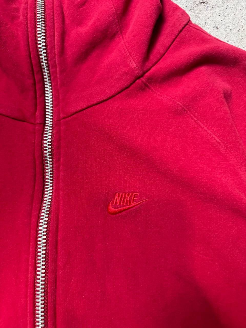 Nike × Vintage Vintage Y2K Nike 90s Embroidered Swoosh Logo Zip Up Hoodie Size L / US 10 / IT 46 - 3 Thumbnail