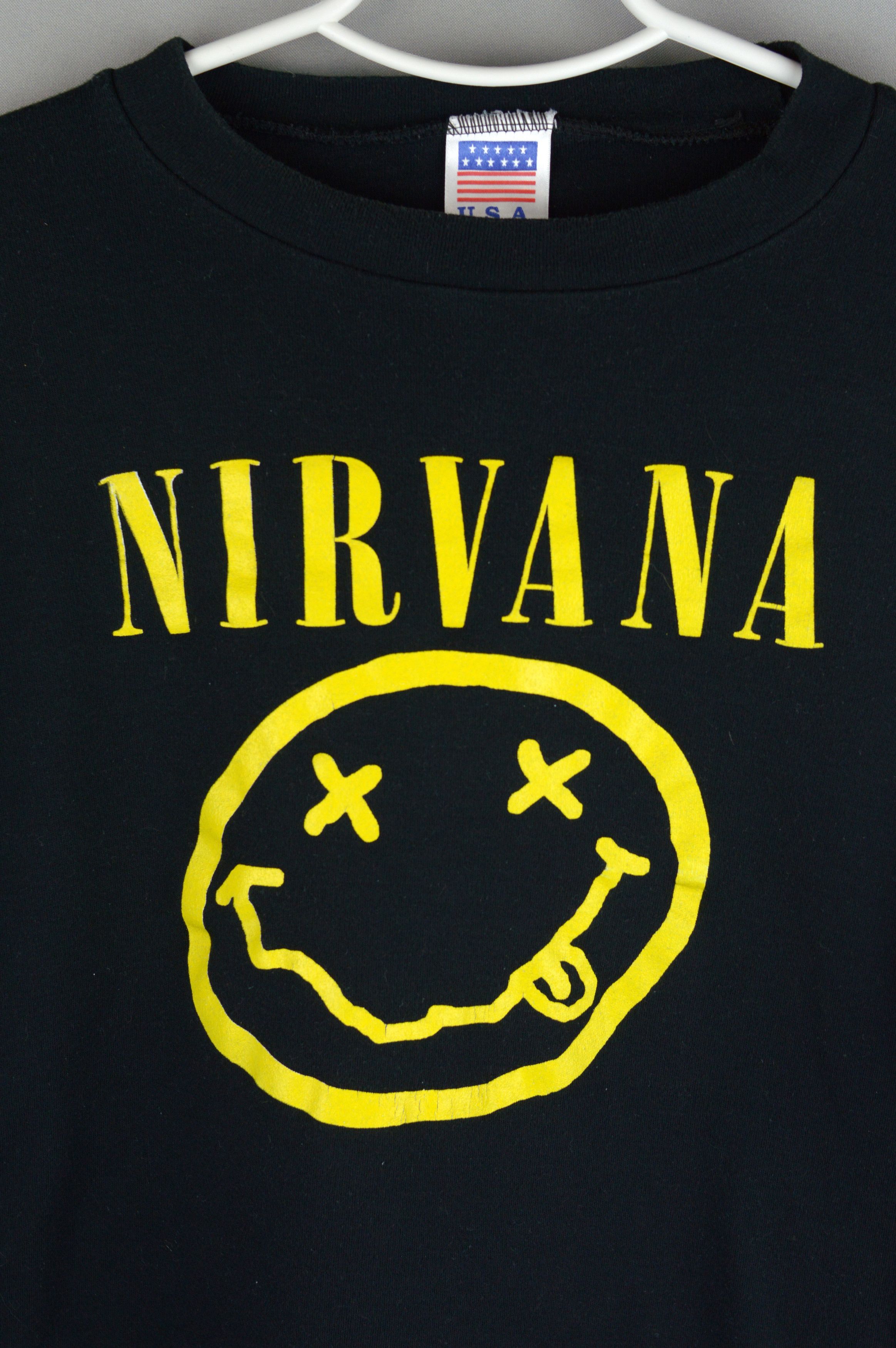 Vintage Vintage Nirvana Kurt Cobain 90s t shirt Size US S / EU 44-46 / 1 - 3 Thumbnail