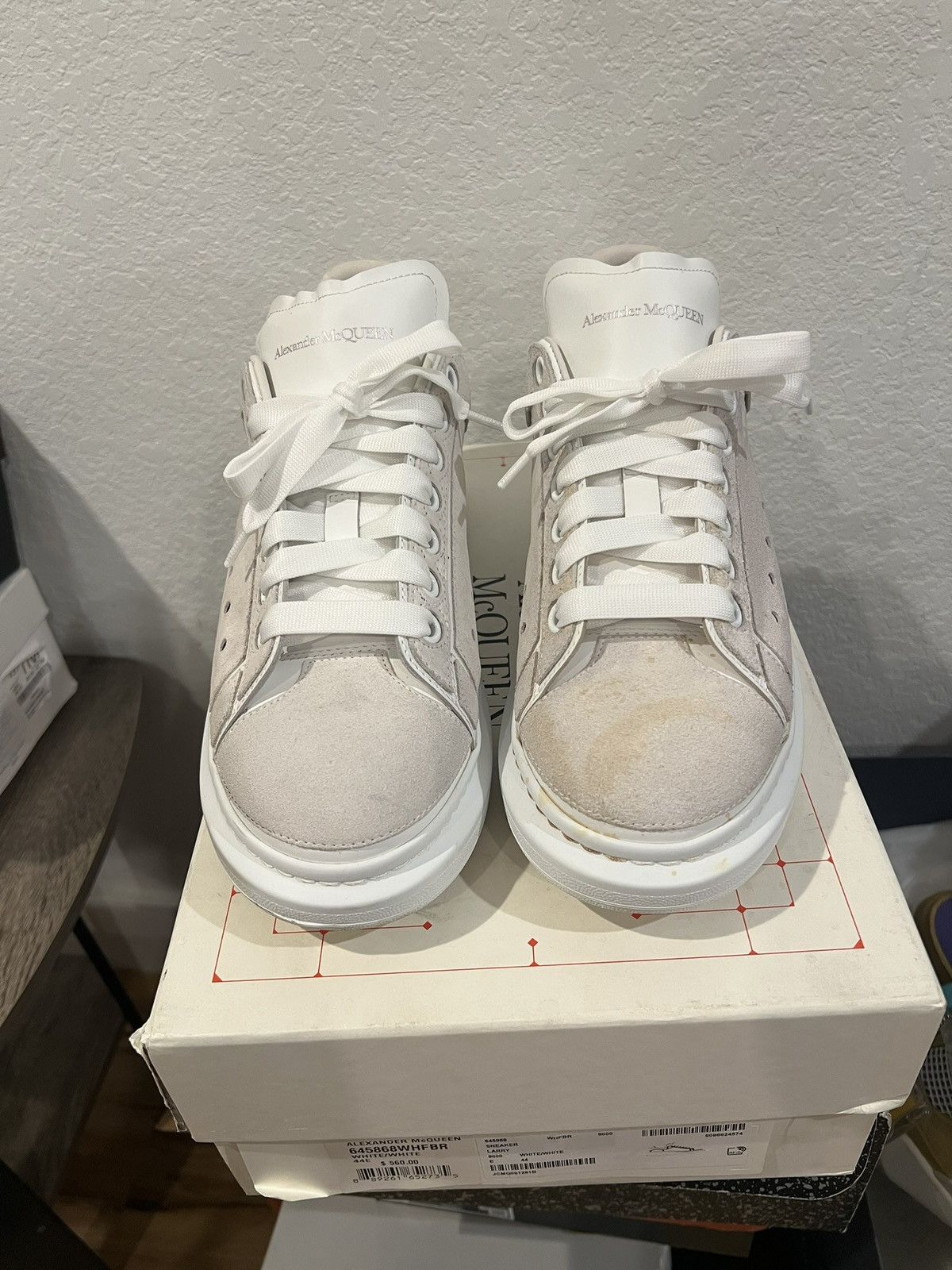 Alexander McQueen Akexander Mcqueen Oversized Gray Suede Sneakers Size US 11 / EU 44 - 3 Thumbnail