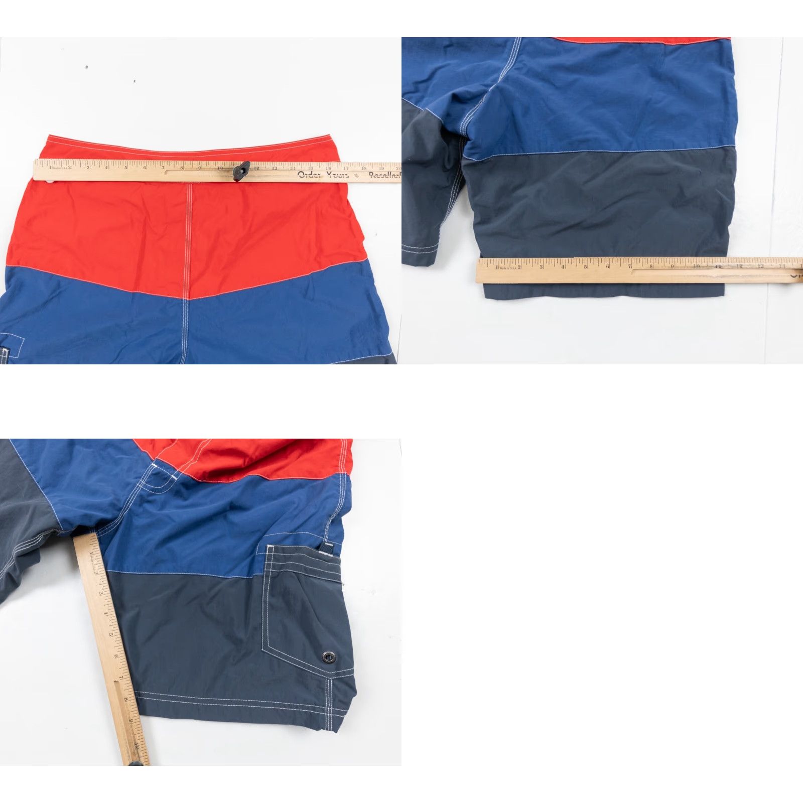 J.Crew J.CREW Men's Board Shorts 33 Blue Colorblock Swimwear Casual Outdoor Surf Size US 33 - 8 Thumbnail