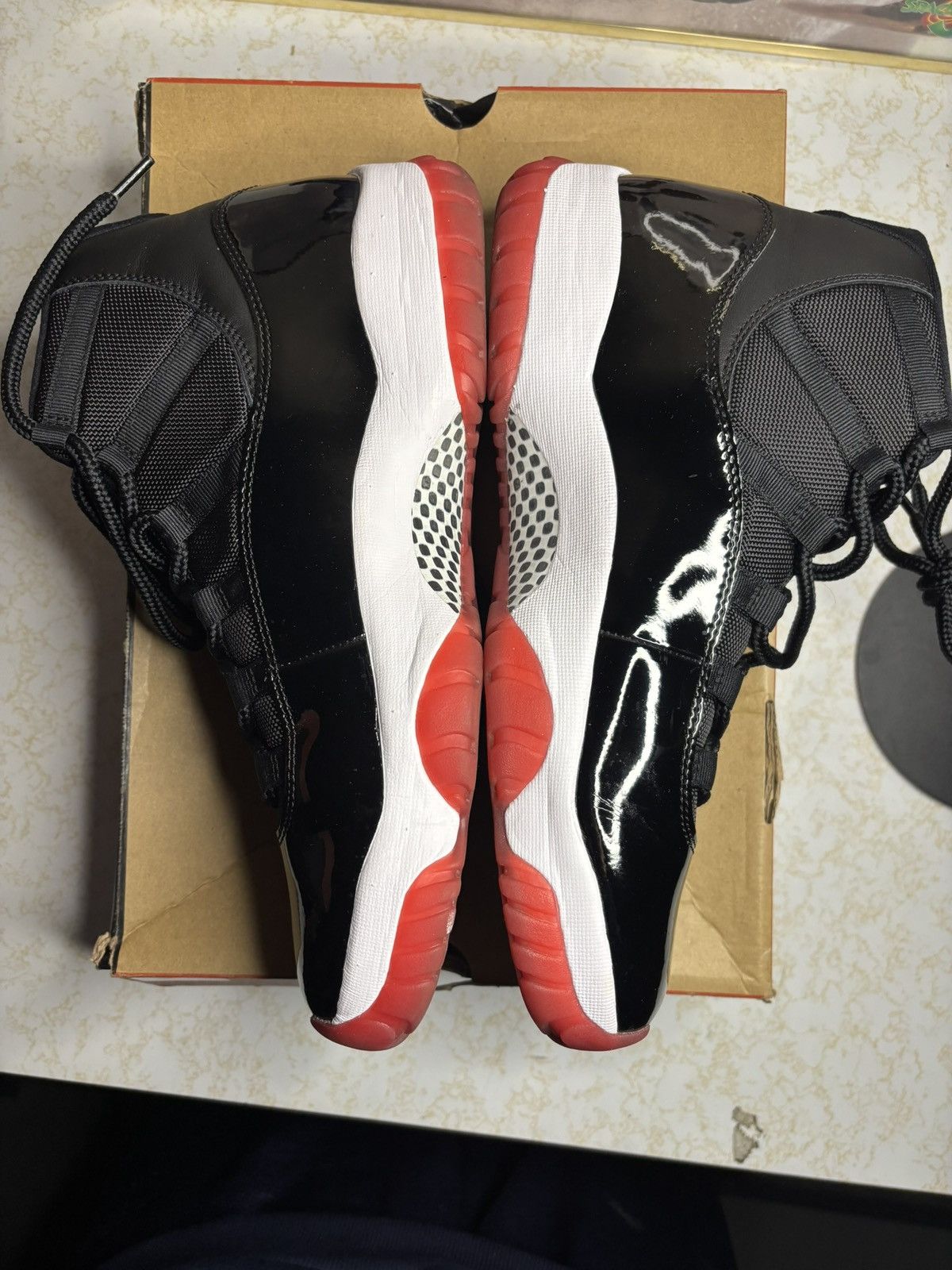 Jordan Brand Air Jordan 11 Retro Bred Size US 12 / EU 45 - 3 Thumbnail