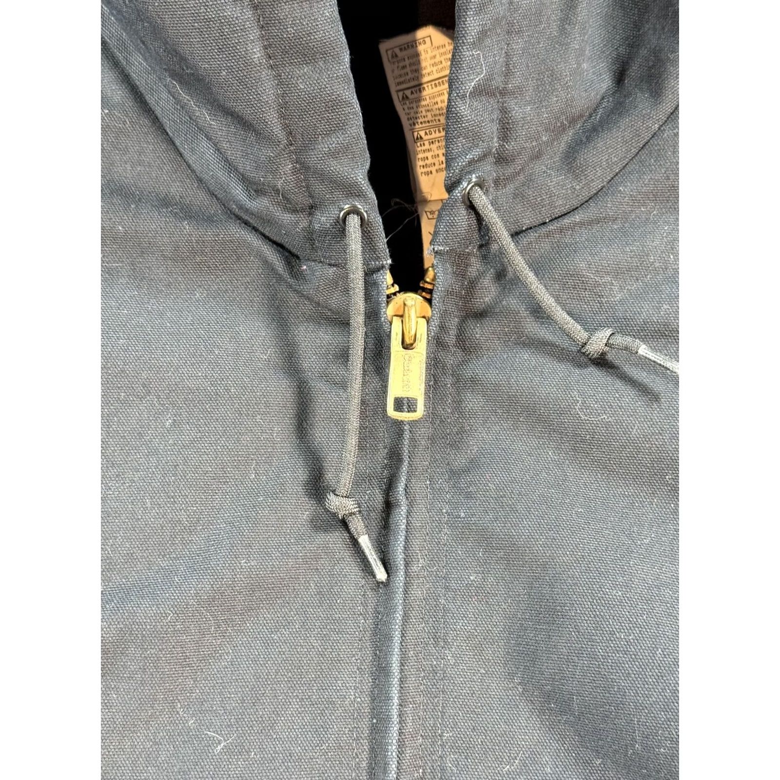 Carhartt VINTAGE Carhartt Jacket Mens 3XL Black J140 Hooded Quilted Lined Made in USA Size US XXL / EU 58 / 5 - 4 Thumbnail