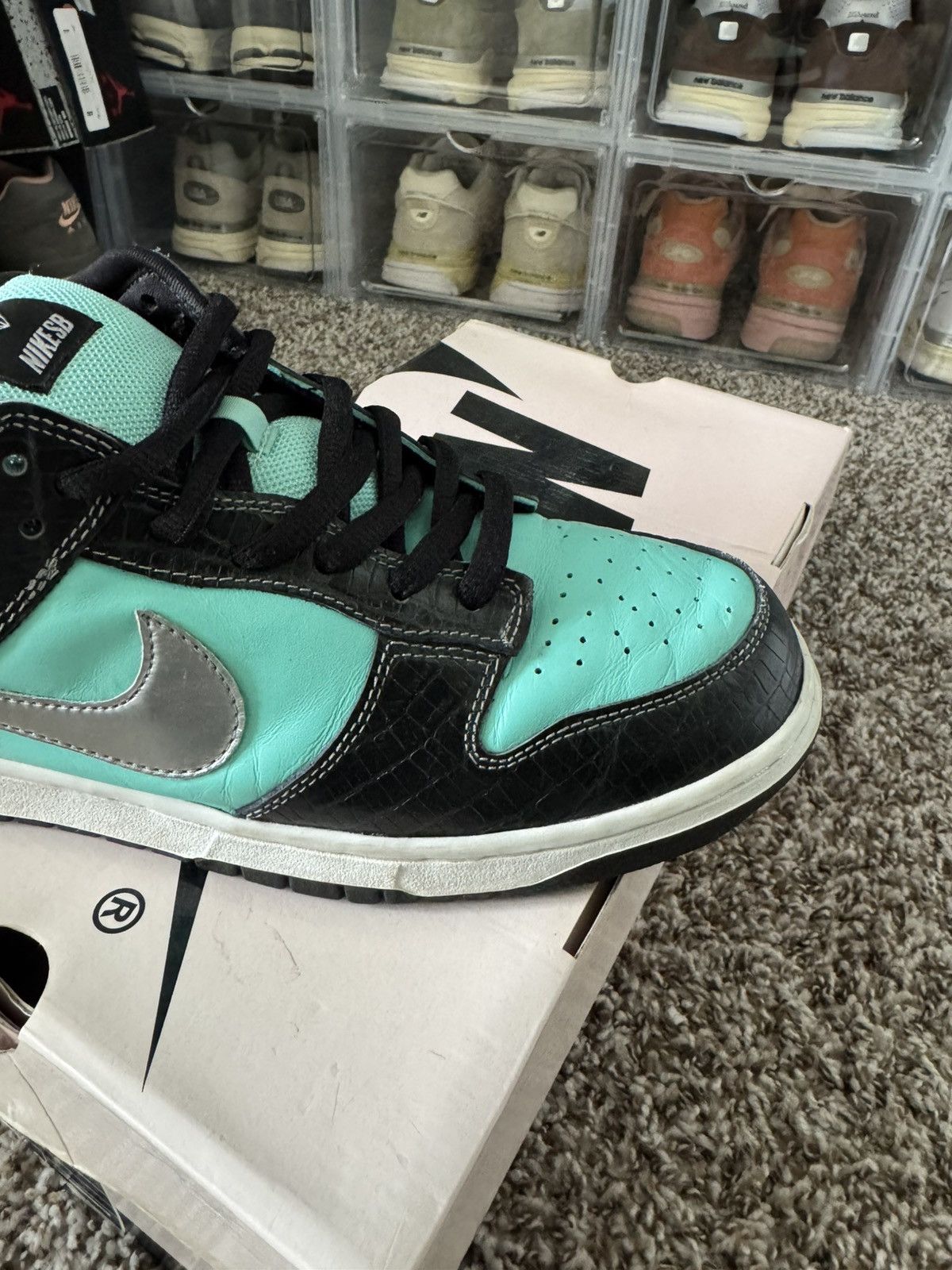 Nike SB Nike SB Dunk Low Pro x Diamond Supply Co. Tiffany Size 12 Size US 12 / EU 45 - 7 Thumbnail