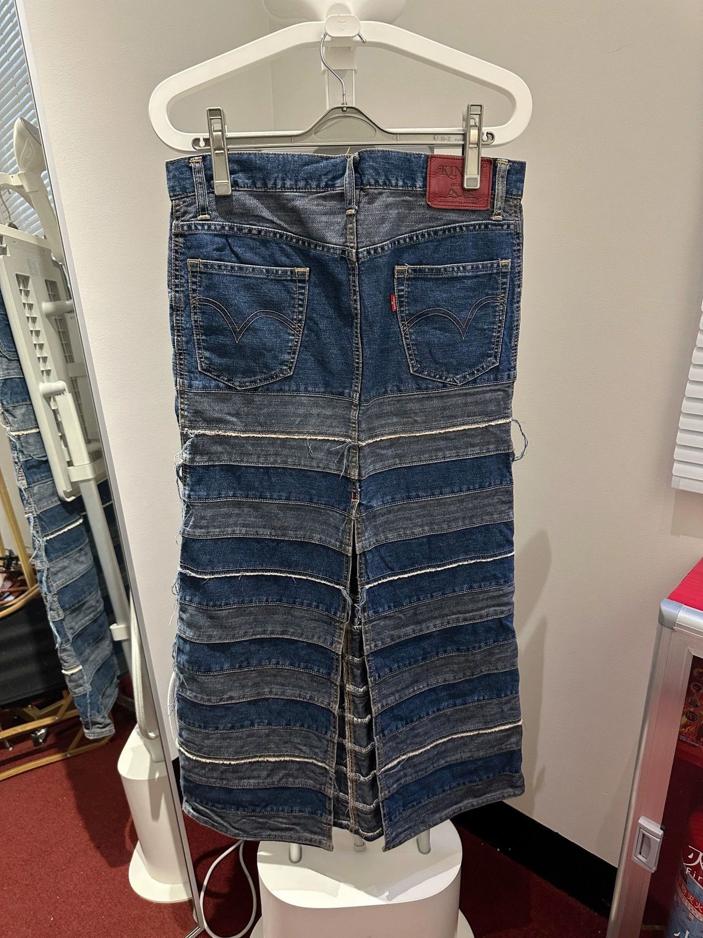 Hysteric Glamour HYSTERIC GLAMOUR color blocked denim skirt Size 27" / US 4 / IT 40 - 3 Thumbnail