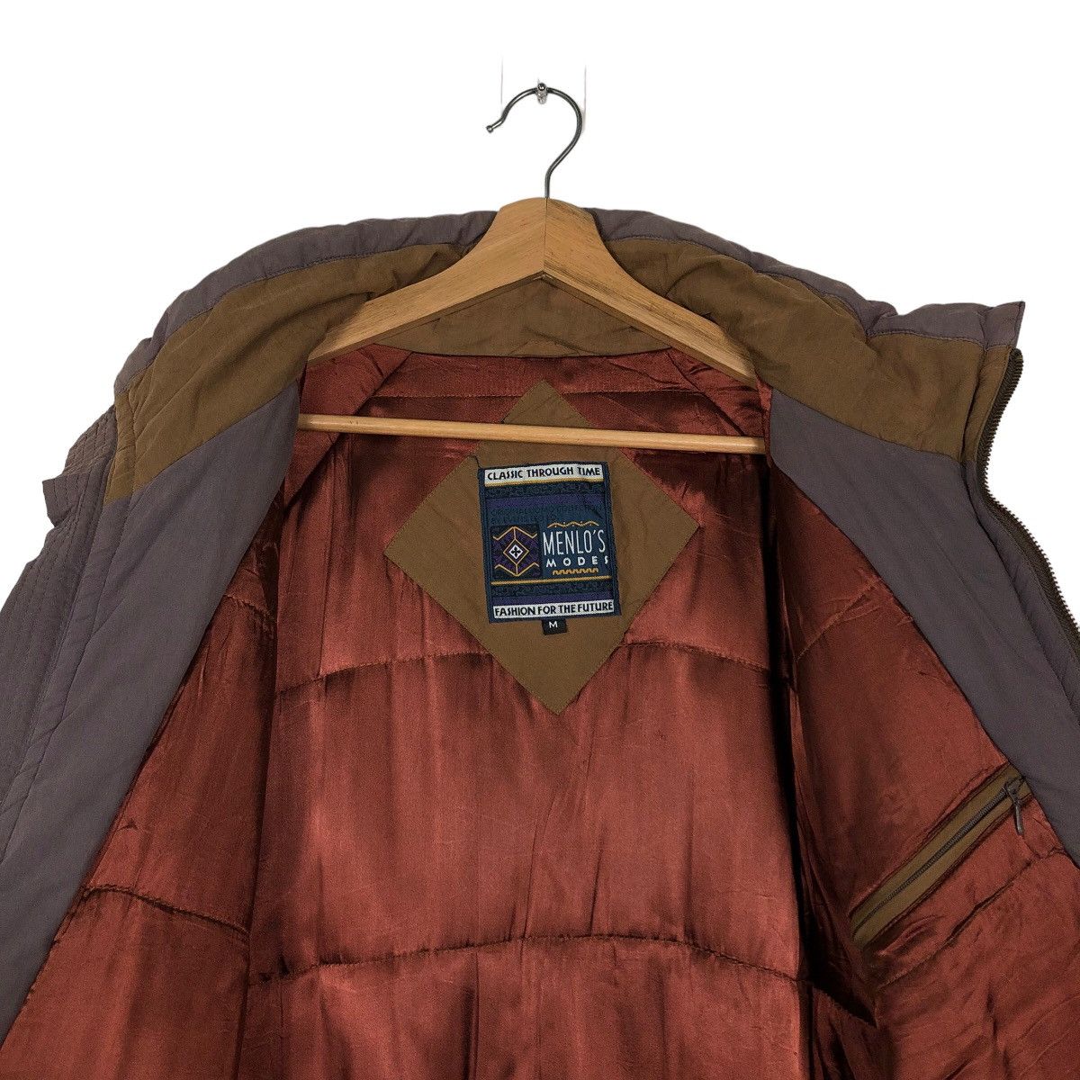 Japanese Brand Vintage Light Puffer Down Bomber Jacket Menlo’s Modes Japan Size US M / EU 48-50 / 2 - 11 Thumbnail