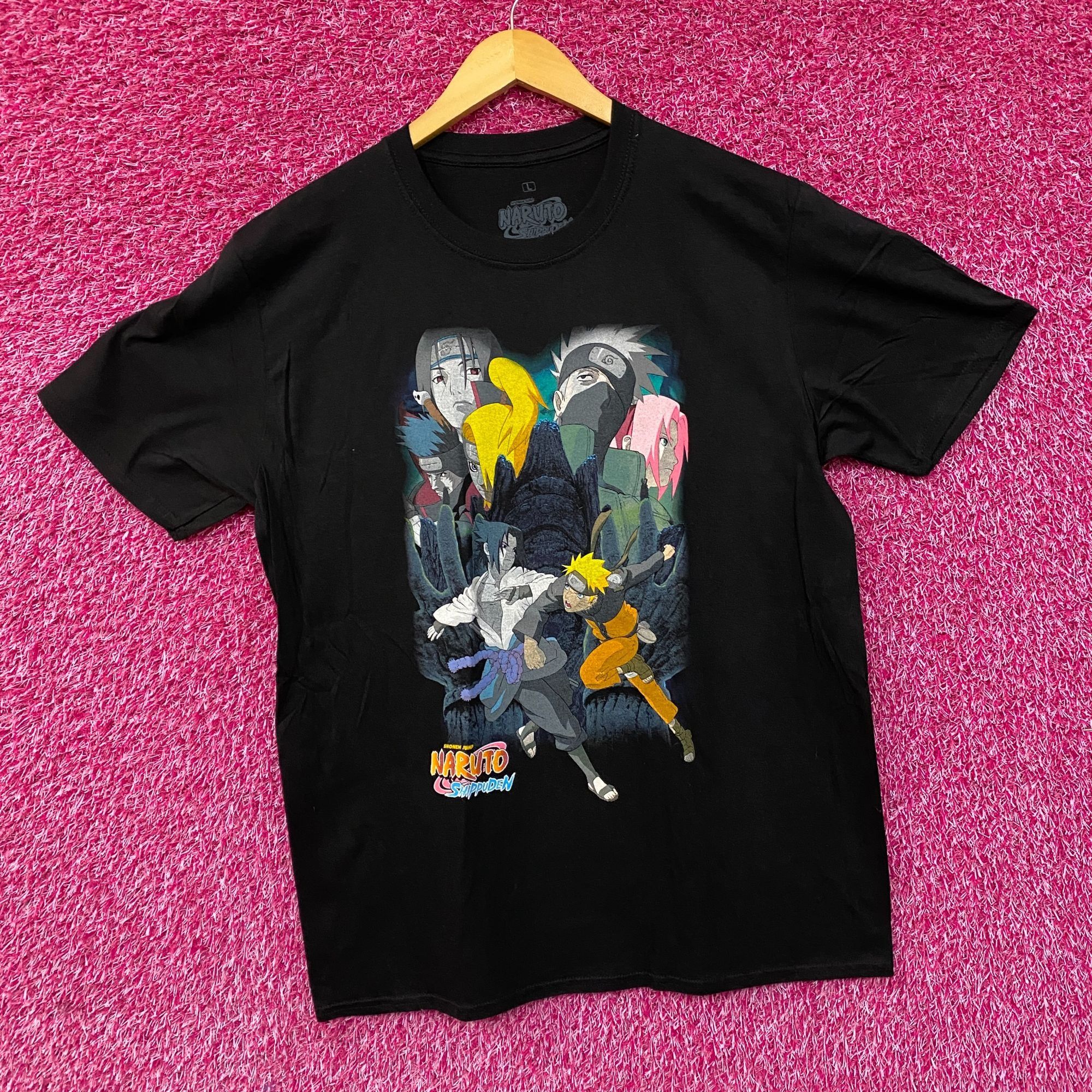 Anime Naruto Shippuden Team 7 vs Akatsuki Anime T-Shirt Large Size US L / EU 52-54 / 3 - 3 Thumbnail