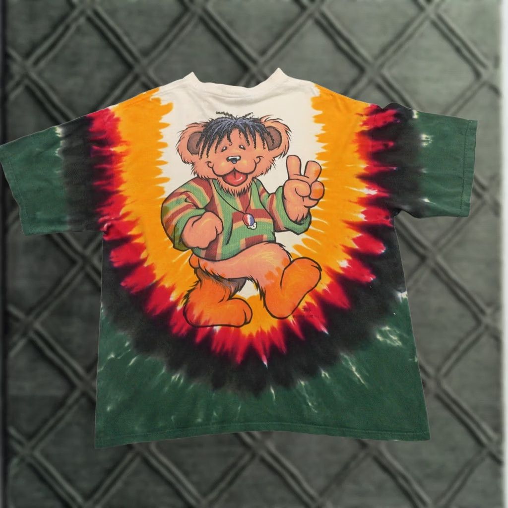 Liquid Blue VINTAGE Liquid Blue Tshirt Adult XL Rasta Bear 1999 Grateful Dead Reggae Size US XL / EU 56 / 4 - 1 Thumbnail