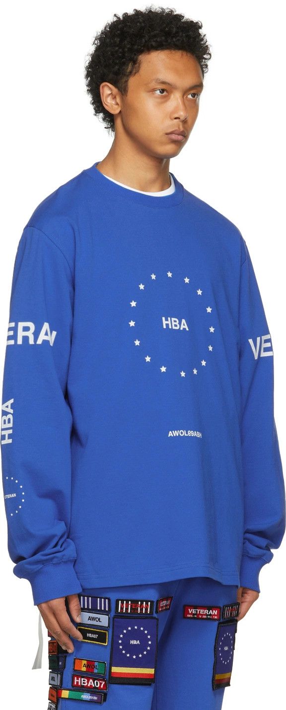 Hood By Air Hood by Air Blue Veteran Fingers Long Sleeve T-Shirt Size US M / EU 48-50 / 2 - 3 Thumbnail