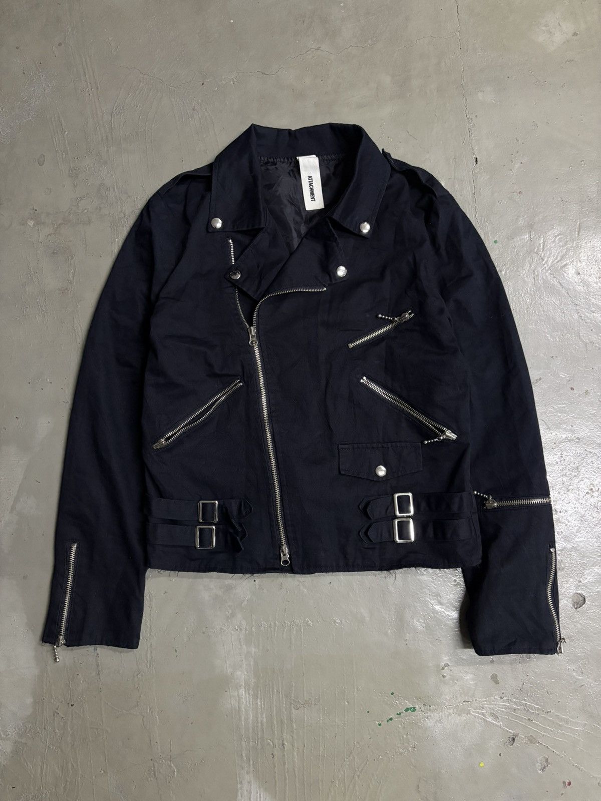 Attachment Hybrid Ramones Double Collar Breasted Biker Zipper Jacket Size US S / EU 44-46 / 1 - 1 Thumbnail