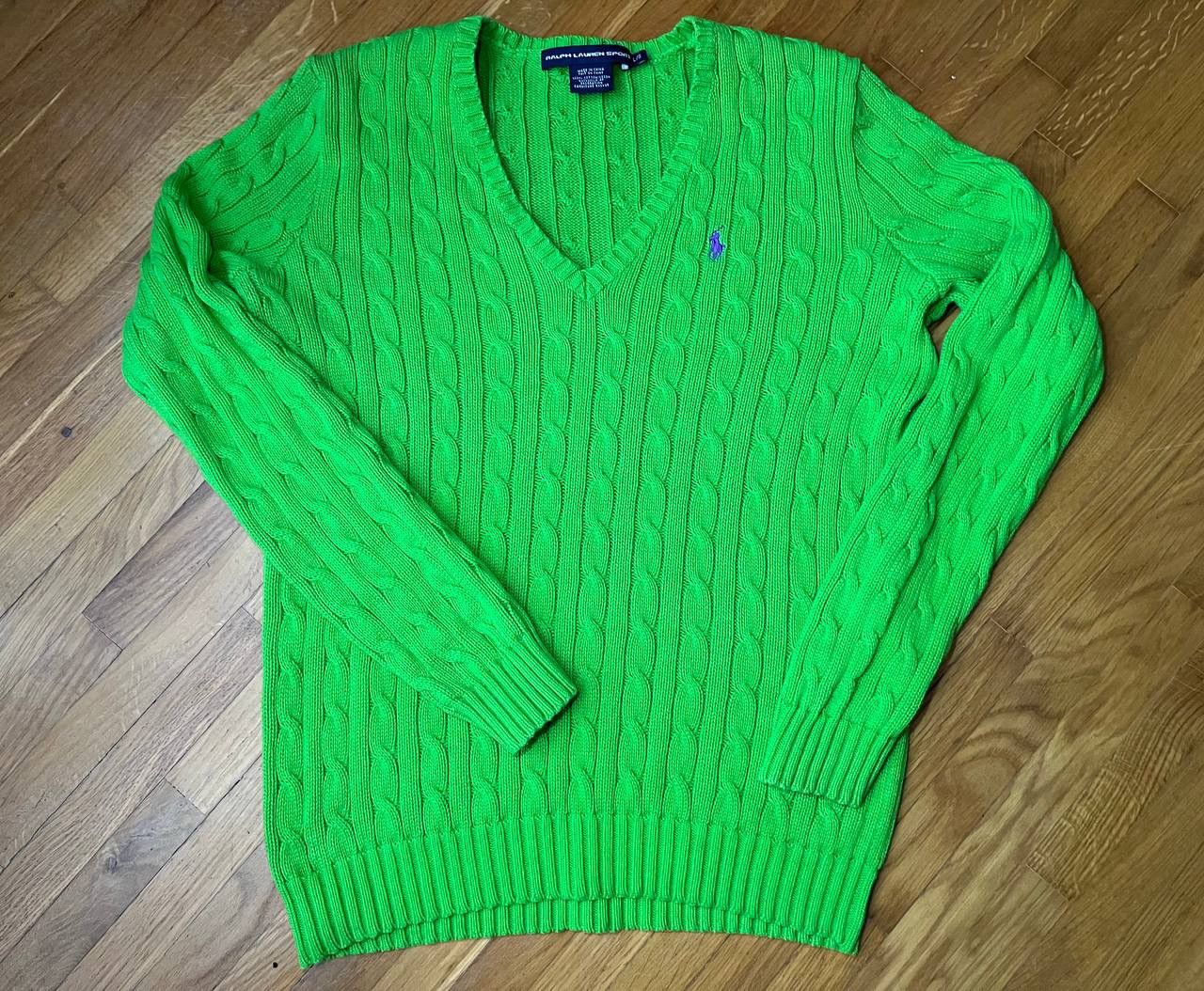 Other Ralph Lauren Sport toxic green sweater Size L / US 10 / IT 46 - 1 Thumbnail