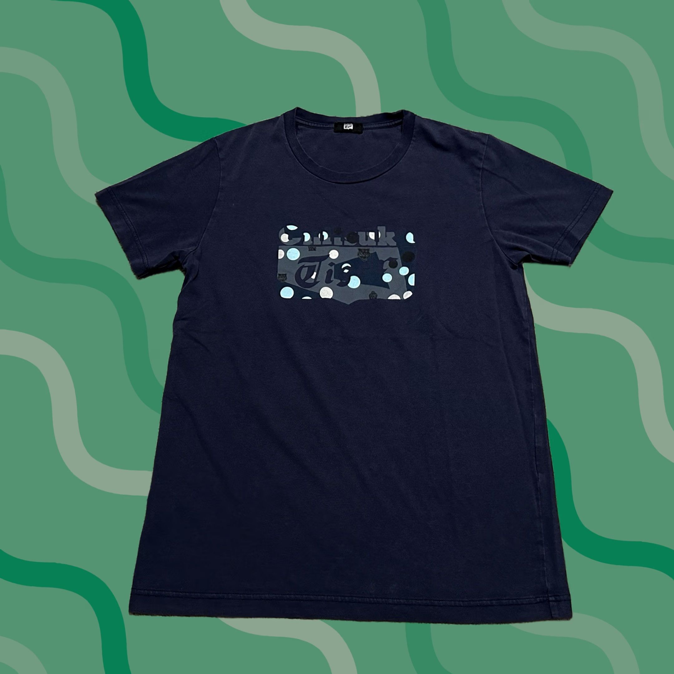 Onitsuka Tiger Onitsuka Tiger Shirt Mens Small Designer Graphic Print Short Sleeve Blue Size US S / EU 44-46 / 1 - 1 Thumbnail