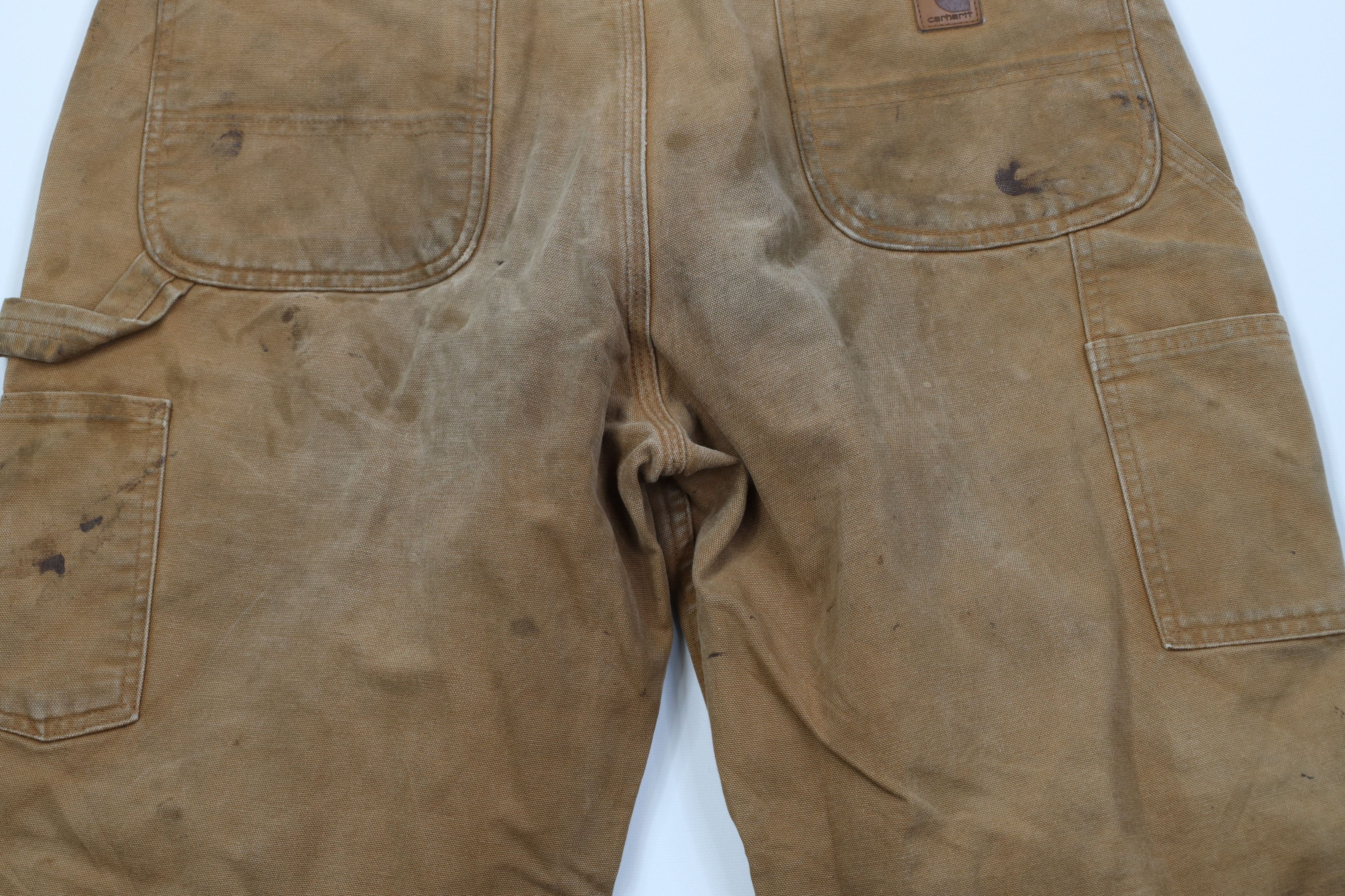 Carhartt Vintage Y2K Carhartt Wide Leg Canvas Dungaree Pants Duck Size US 36 / EU 52 - 13 Thumbnail