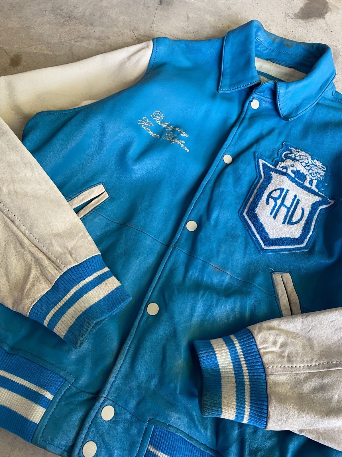 Rhude Zara Rhuigi Varsity Leather Jacket Size US M / EU 48-50 / 2 - 5 Thumbnail