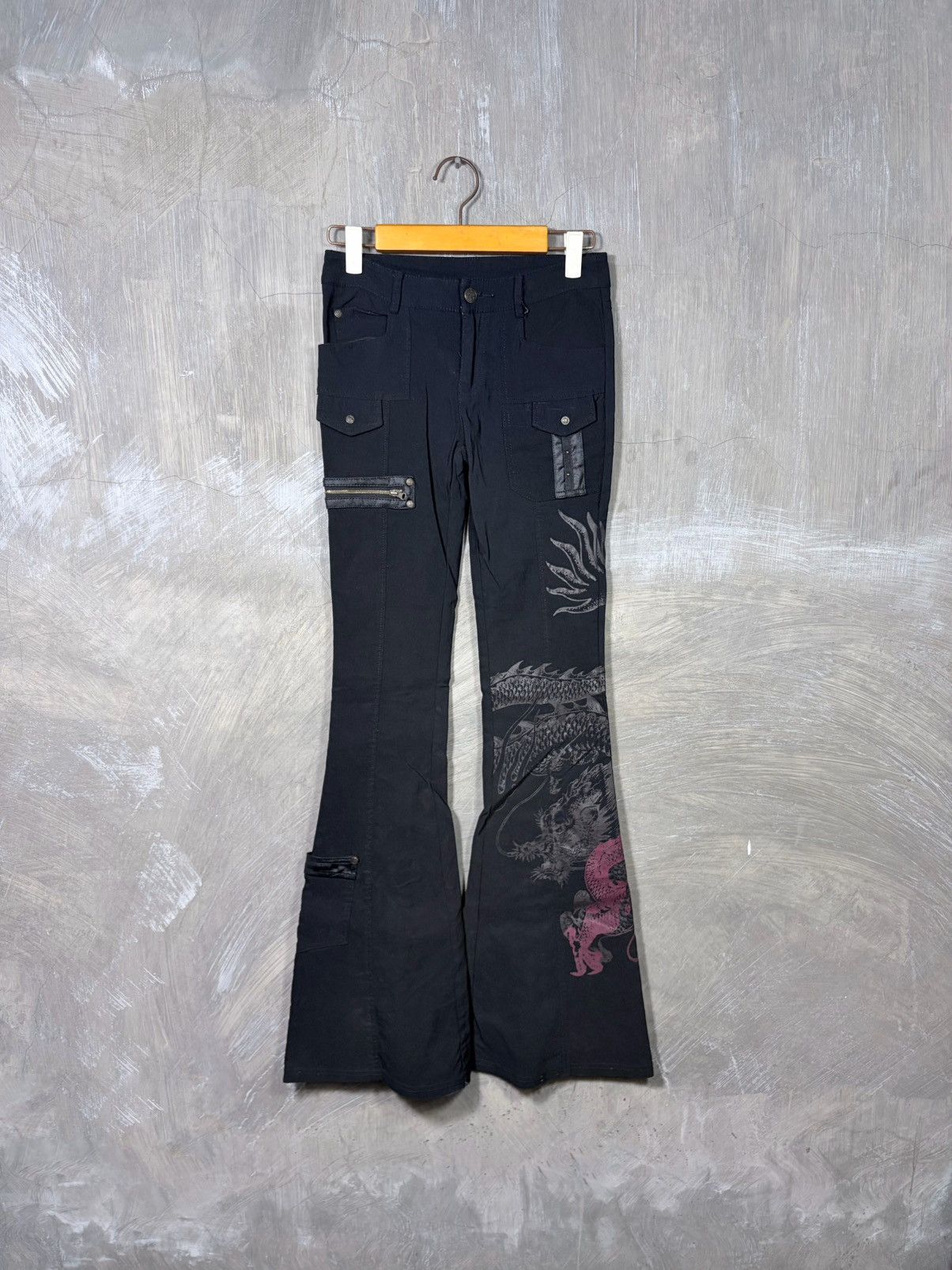 If Six Was Nine Y2K Ozz Croce Gothic Flare Pants | Grailed