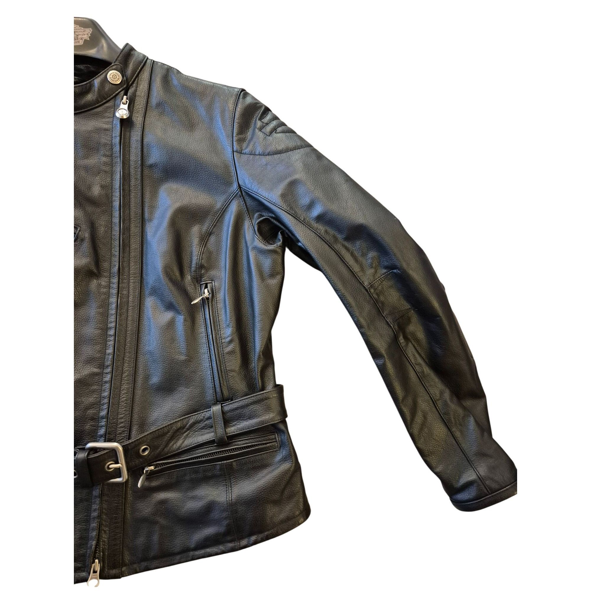 Harley Davidson Harley-Davidson Black Leather Motorcycle Jacket Women's L Size L / US 10 / IT 46 - 17 Thumbnail