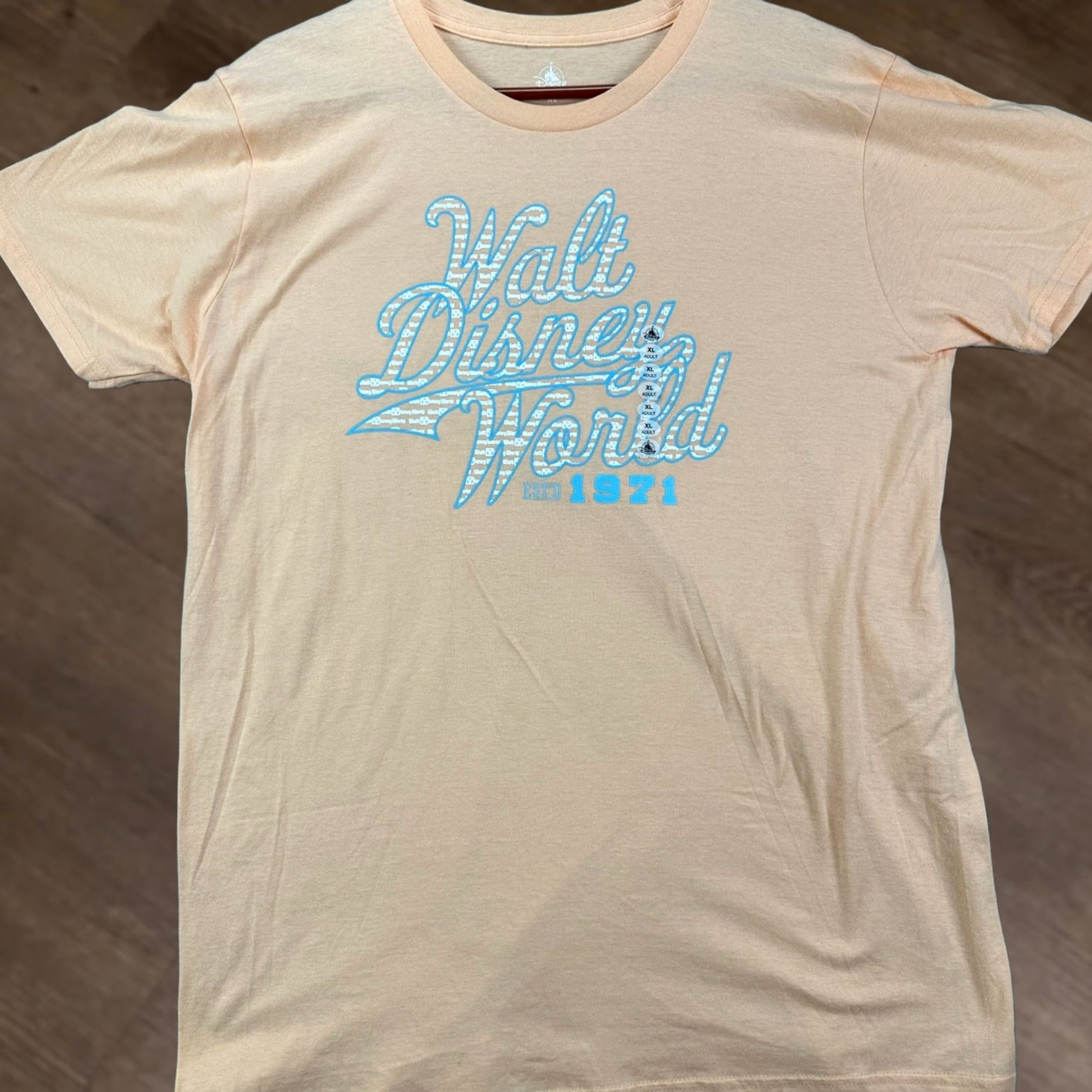 Disney Disney Parks Walt Disney World T-Shirt Womens XL Peach Comfort Short Sleeve Tee Size XL / US 12-14 / IT 48-50 - 1 Thumbnail