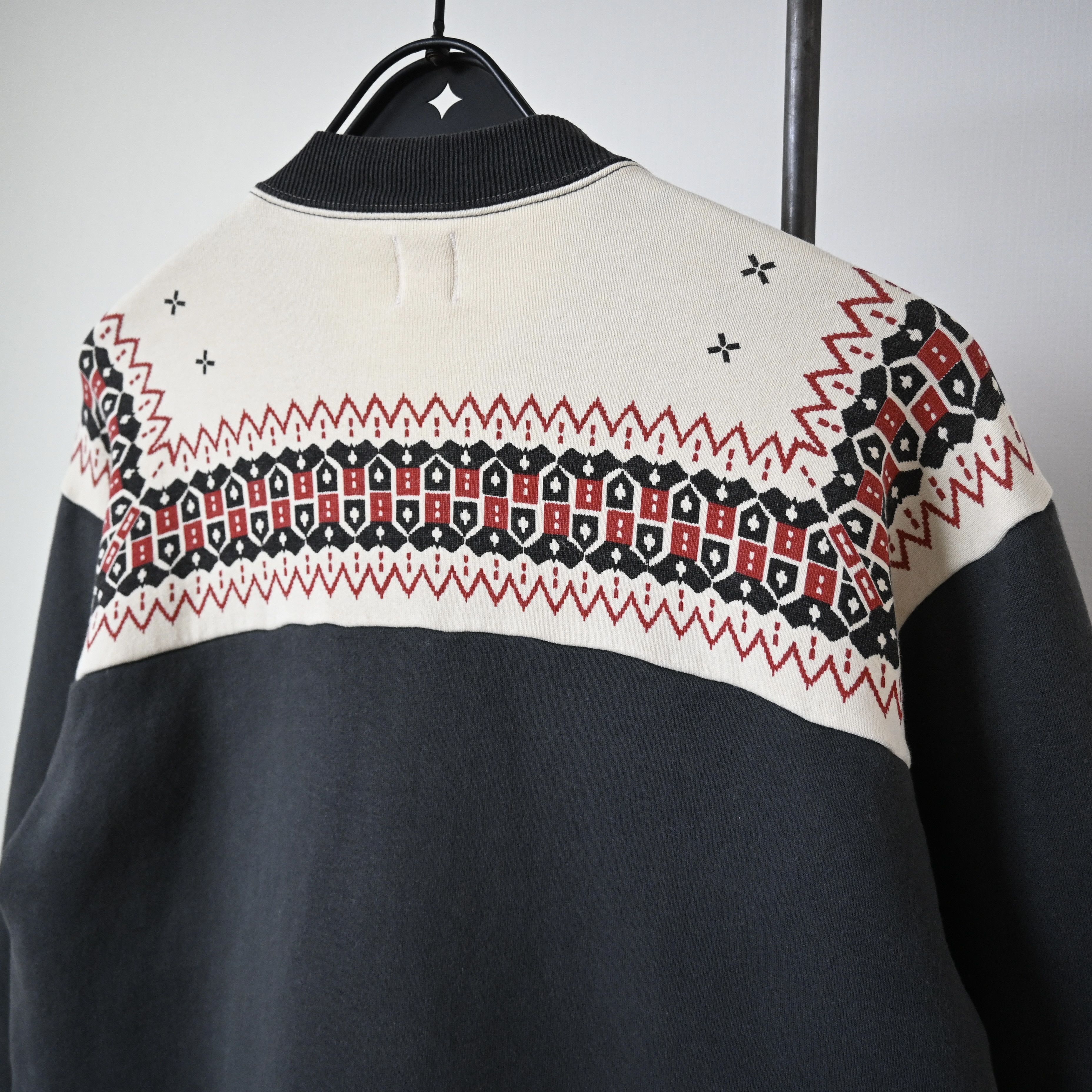The Flat Head THE FLAT HEAD loopwheeled zip up sweatshirt, snow patterned Size US L / EU 52-54 / 3 - 3 Thumbnail