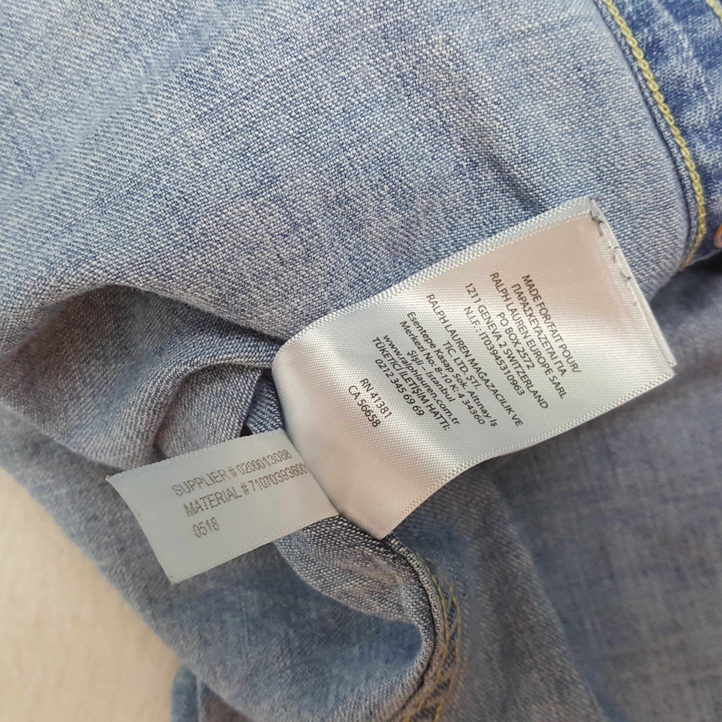 Polo Ralph Lauren × Vintage POLO RALPH LAUREN Fashion Style Double Pocket Denim Shirt Size US XL / EU 56 / 4 - 7 Thumbnail
