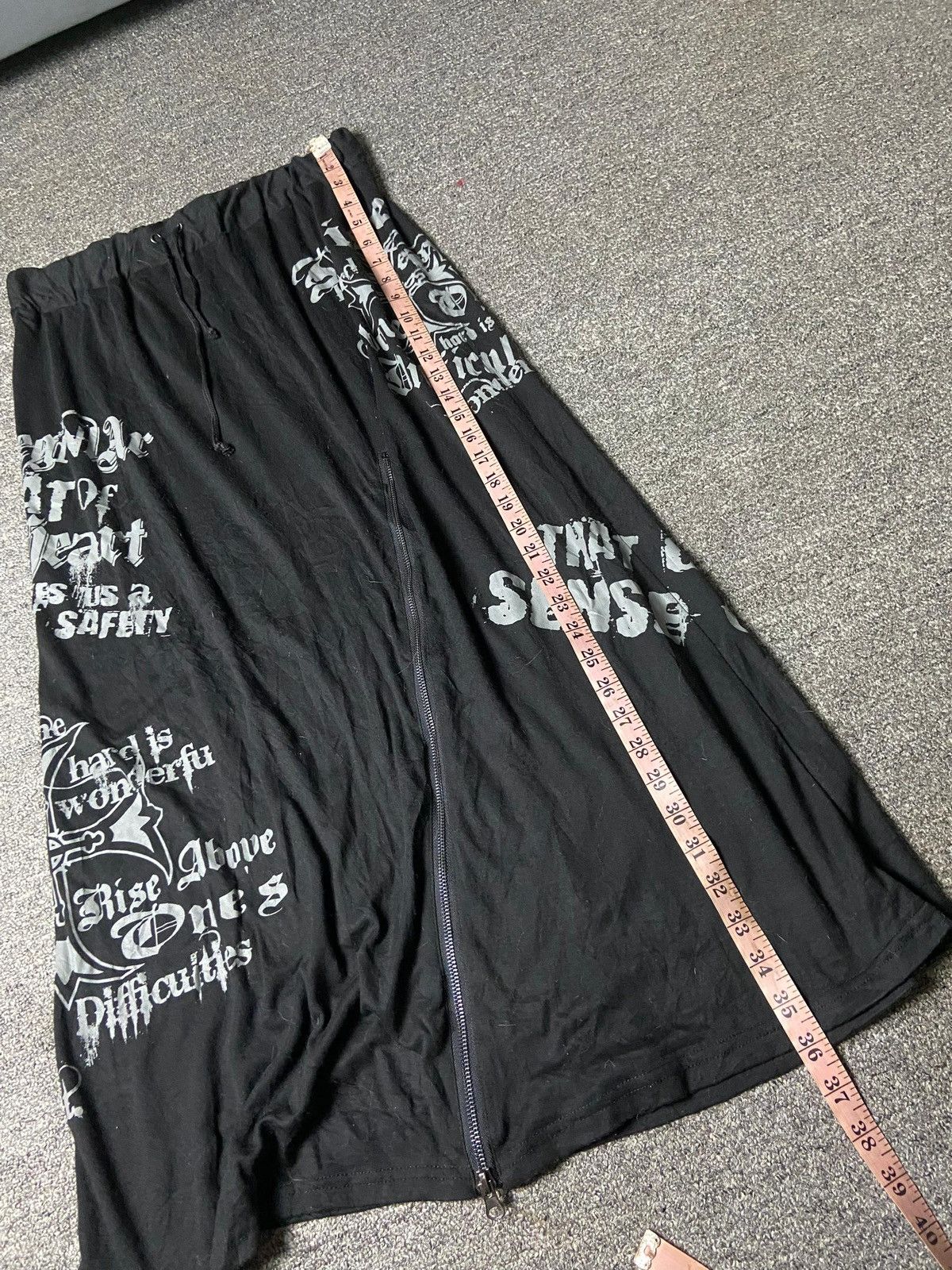 Dig Deep Dig Deep Punk Gothic Skirt with Zip (157) Size 29" - 11 Thumbnail
