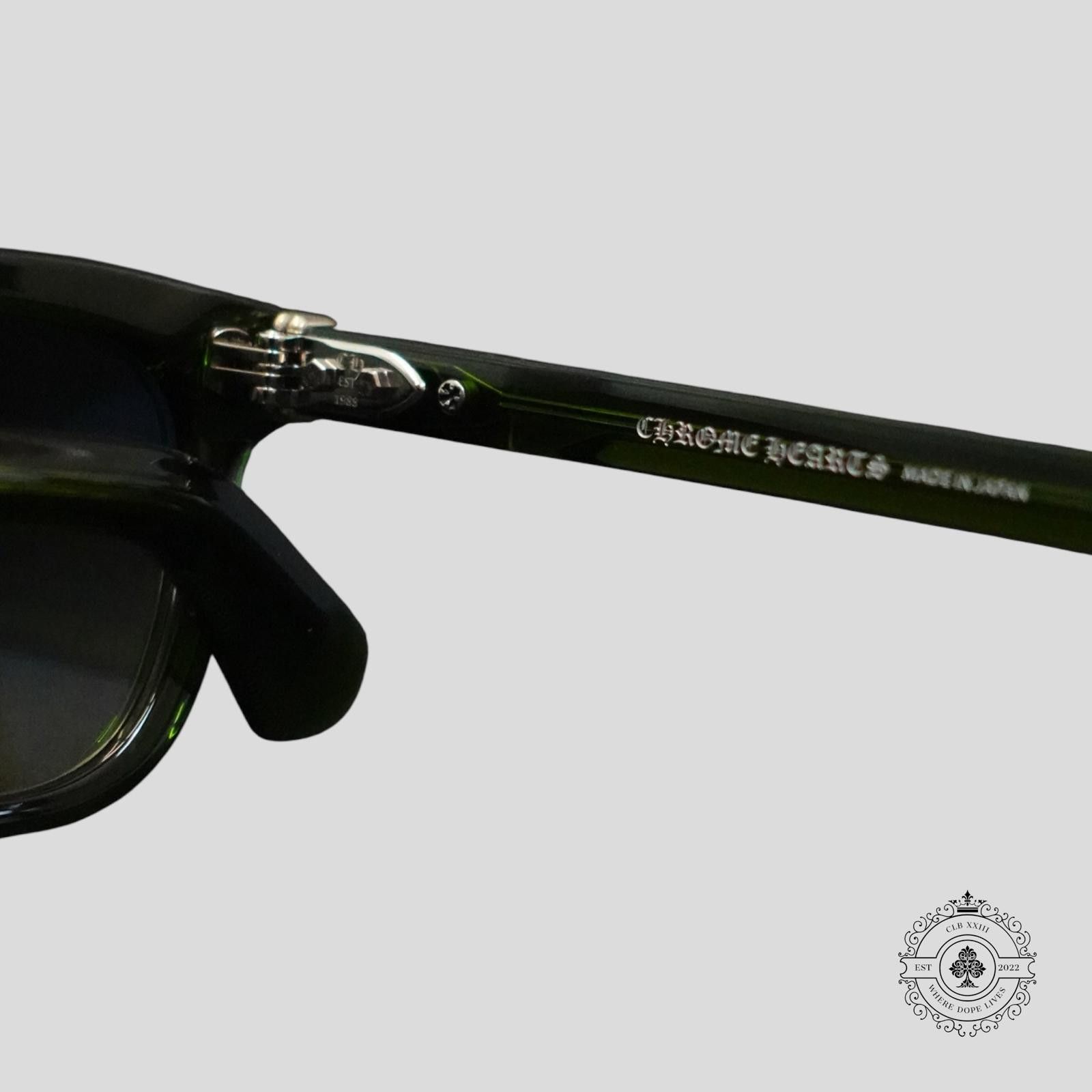 Chrome Hearts Chrome Hearts Smoke Show Sunglasses in Green/Silver Size ONE SIZE - 5 Thumbnail