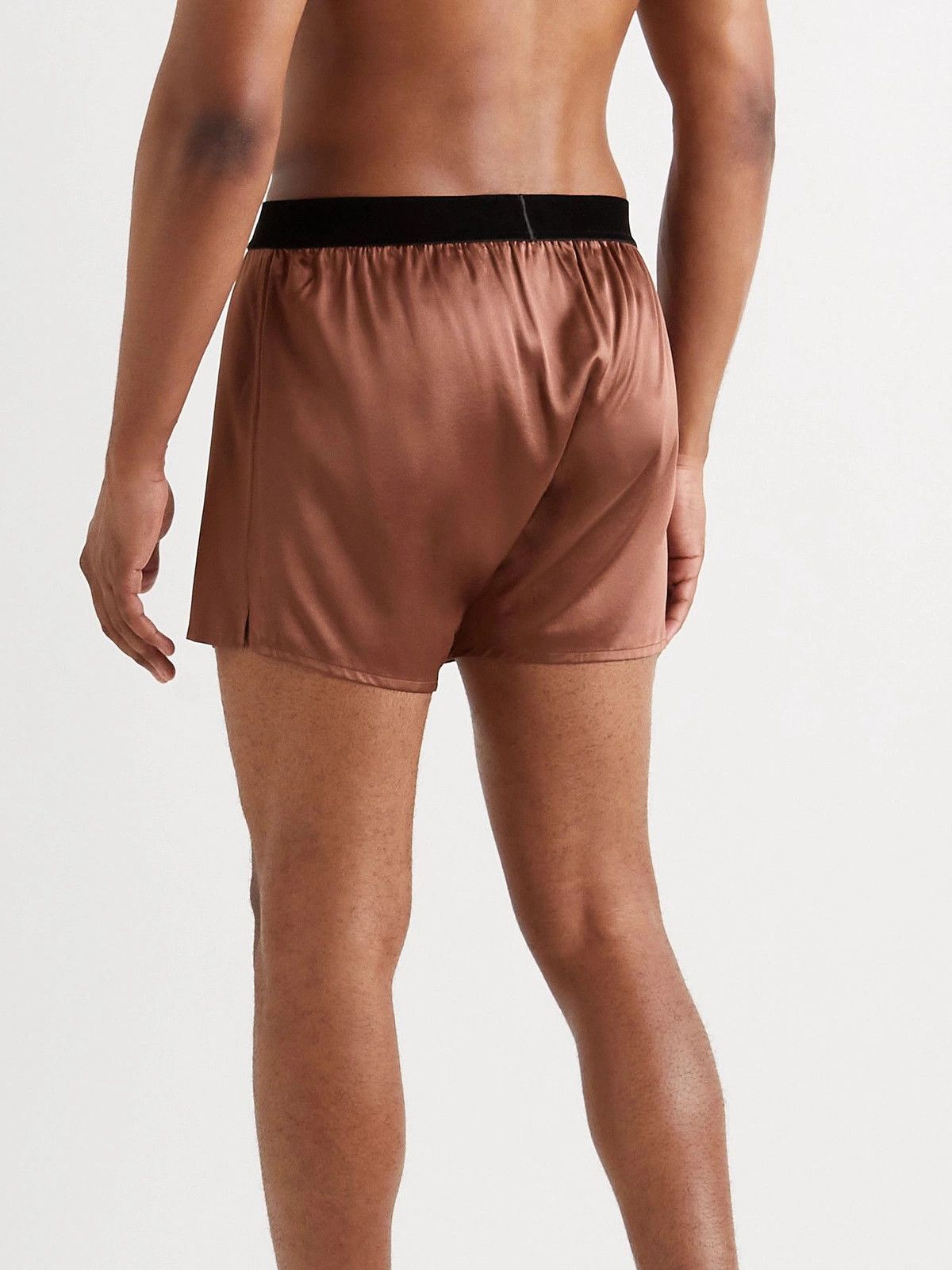 Tom Ford oc11z1025 Size: L / Midway Boxers in Chestnut Size ONE SIZE - 3 Thumbnail