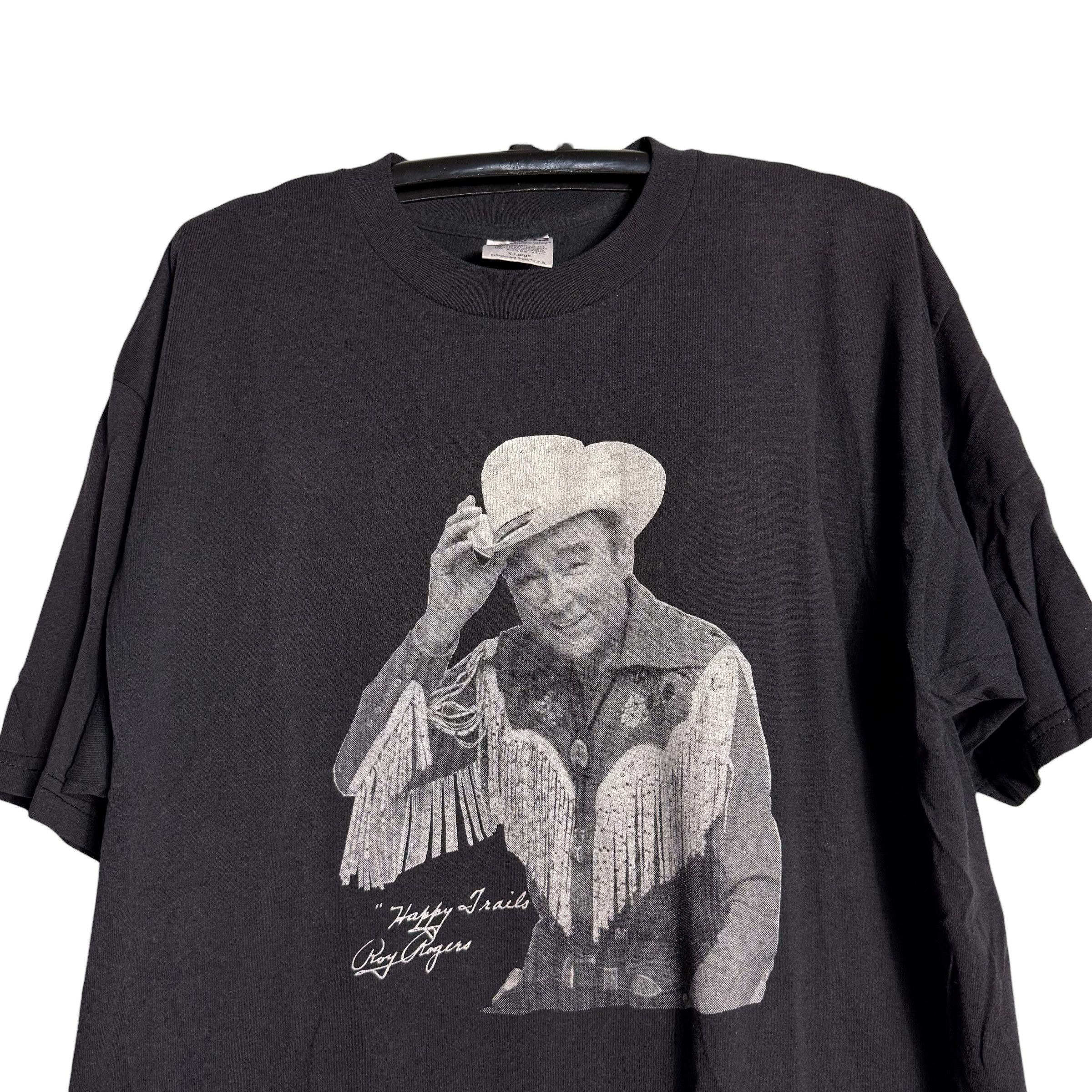 Vintage 🔥RARE🔥Vintage Roy Rogers Cowboy Artist T-shirt Size US XL / EU 56 / 4 - 2 Thumbnail
