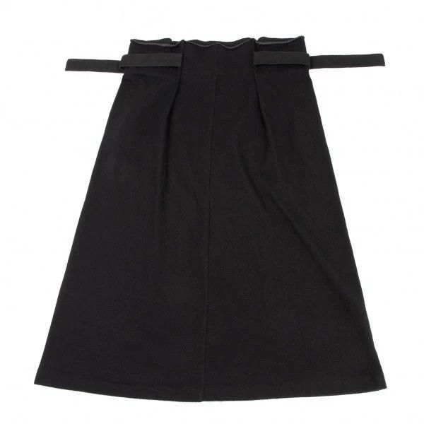 Yohji Yamamoto Yohji Yamamoto size 3 Black Retro Strap Design Half Skirt 2 Size 25" / US 0 / IT 36 - 3 Thumbnail