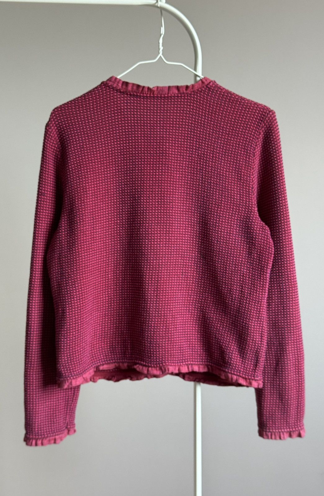 Moschino Love Moschino Pink Knit Cardigan Blazer Sweater Size XL / US 12-14 / IT 48-50 - 7 Thumbnail