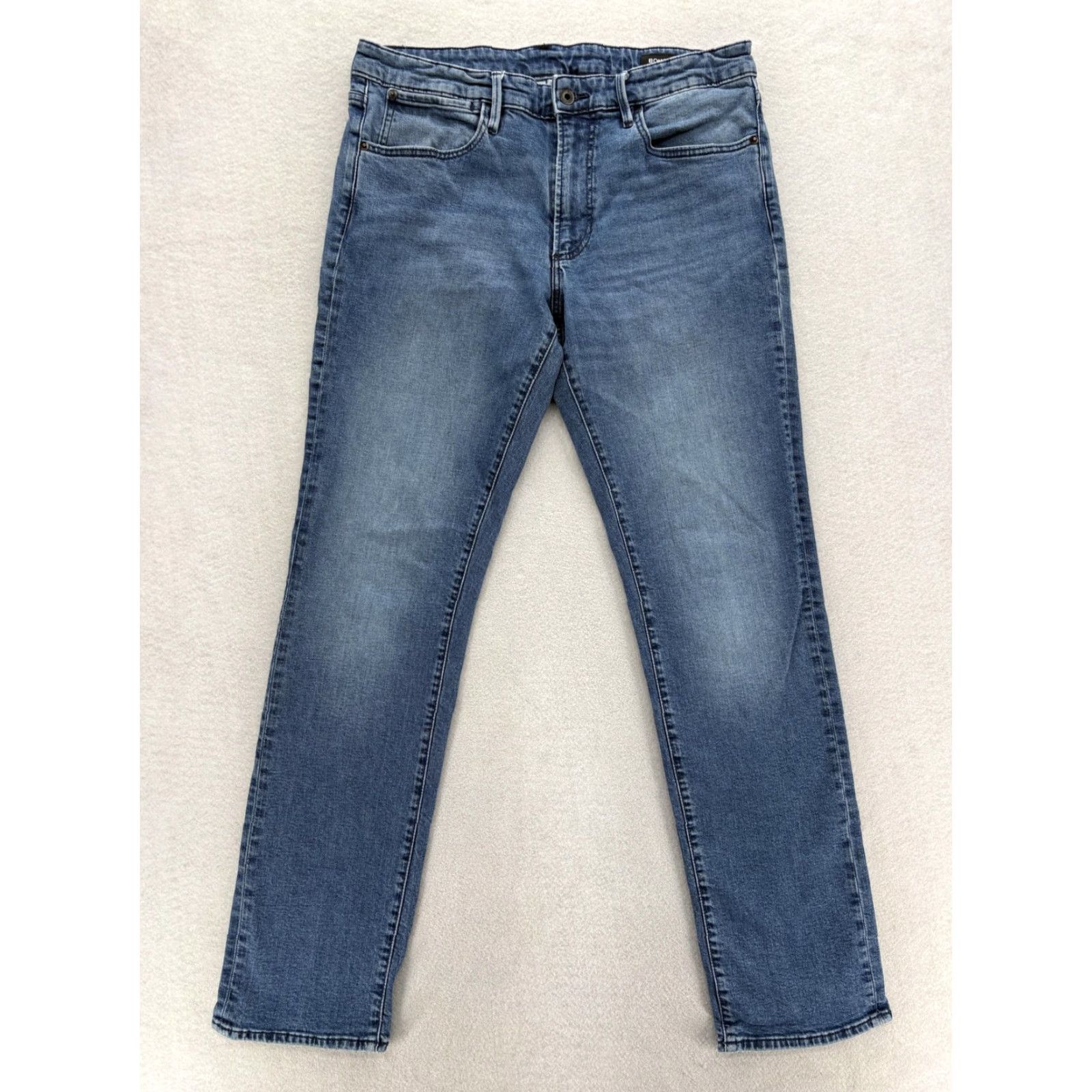 Bonobos Bonobos Jeans Mens 34x34 Blue Medium Wash Slim Straight Stretch Denim Casual Size US 34 / EU 50 - 2 Thumbnail