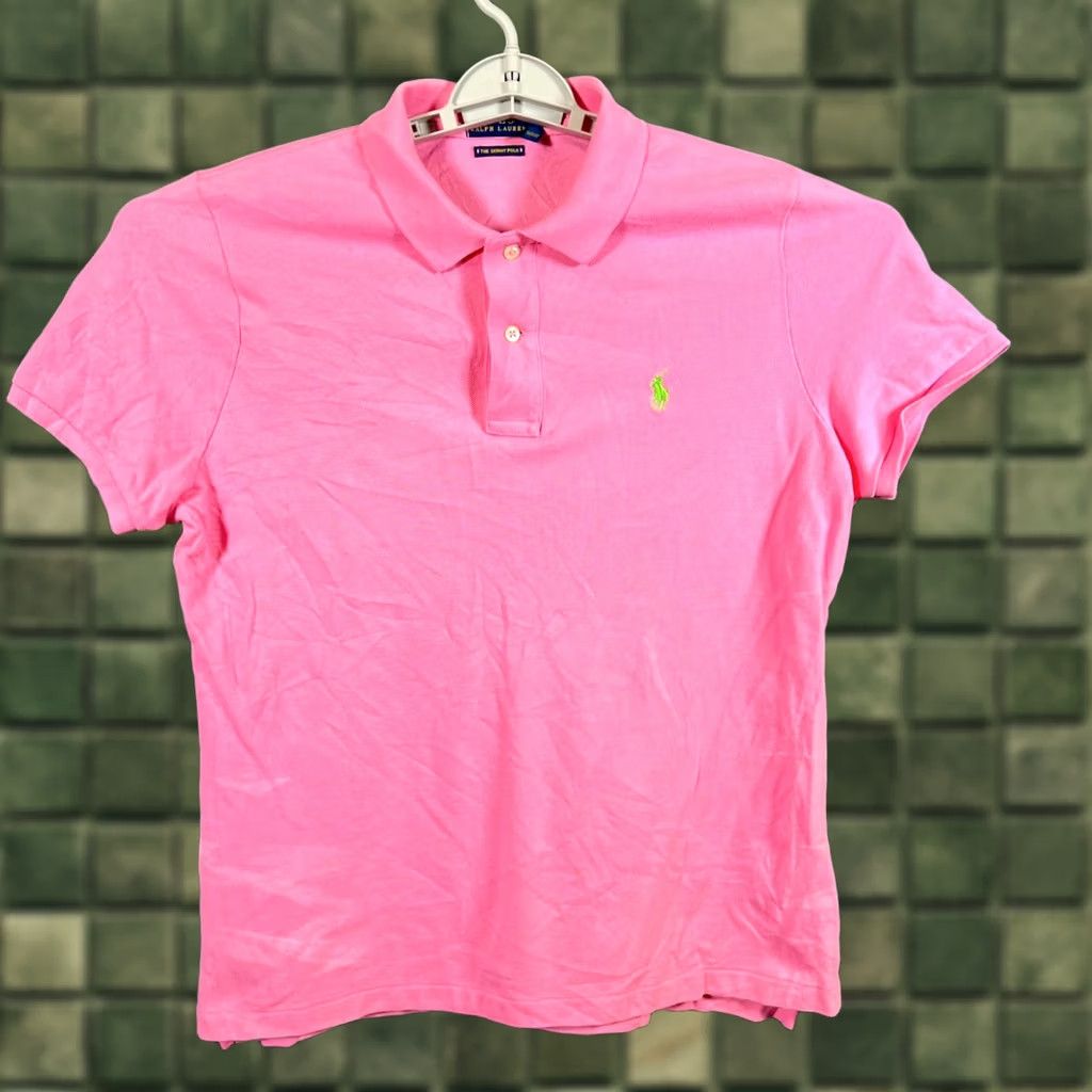 Polo Ralph Lauren Polo Ralph Lauren The Skinny Polo Mens XL Pink Pony Embroidered Golf Performance Polo Size US XL / EU 56 / 4 - 1 Thumbnail