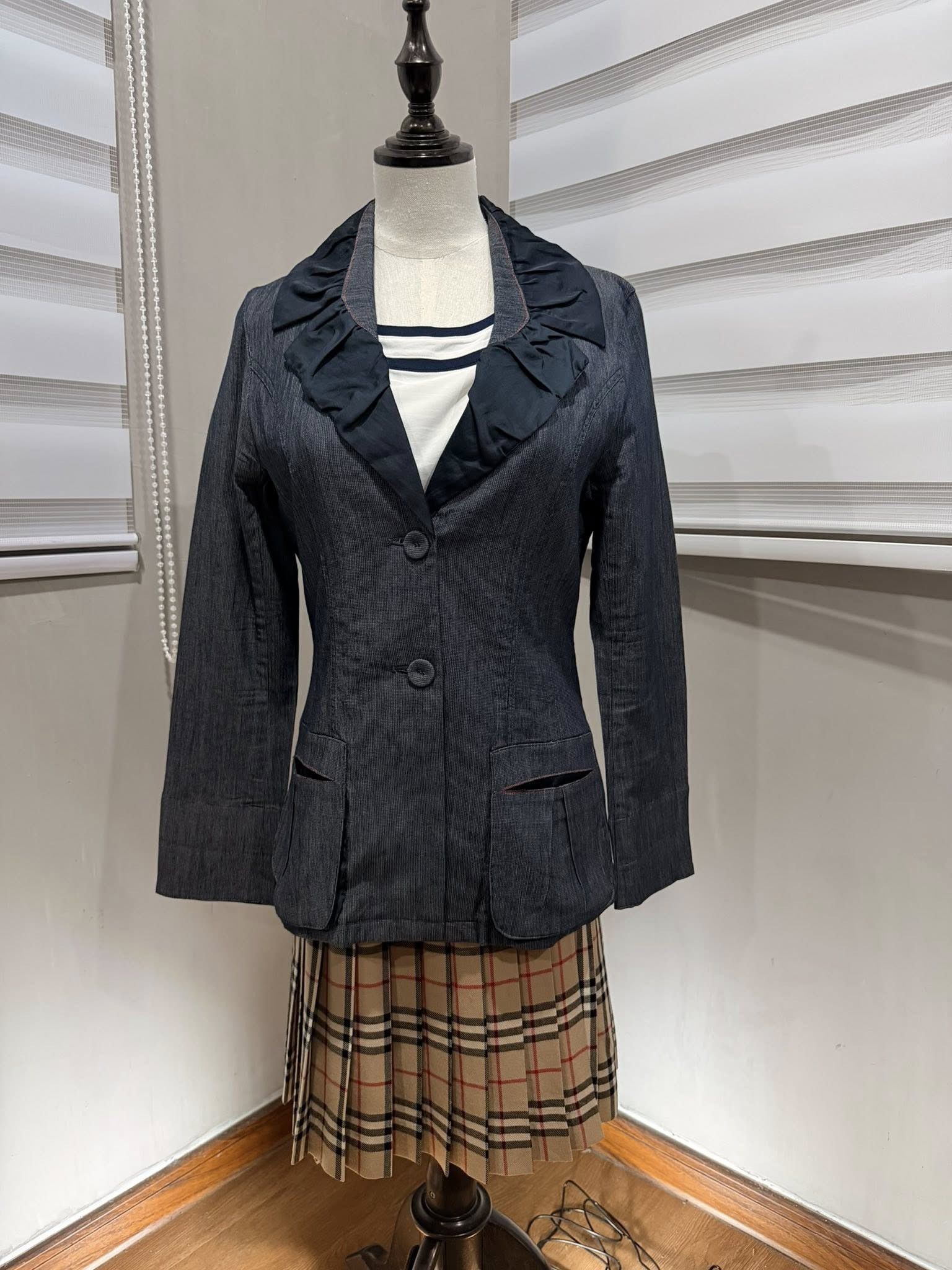 Hiroko Koshino Homme HIROKO BIS by hiroko KOSHINO women blazer S 3161 Size S / US 4 / IT 40 - 1 Thumbnail
