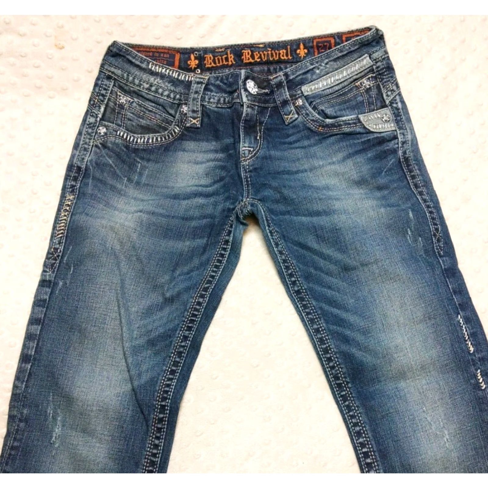 Vintage Rock Revival Gwen Boot Jeans Shirt? Size 27" / US 4 / IT 40 - 4 Thumbnail