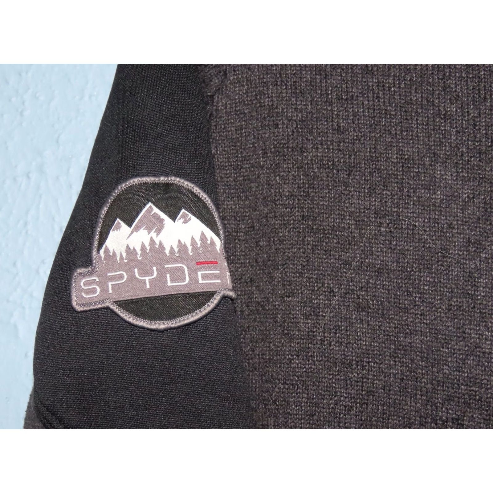 Spyder Spyder Men's M Empire Full Zip Fleece Jacket Gray Bomber Zip Pockets Logo Regular Fit Size US M / EU 48-50 / 2 - 5 Thumbnail
