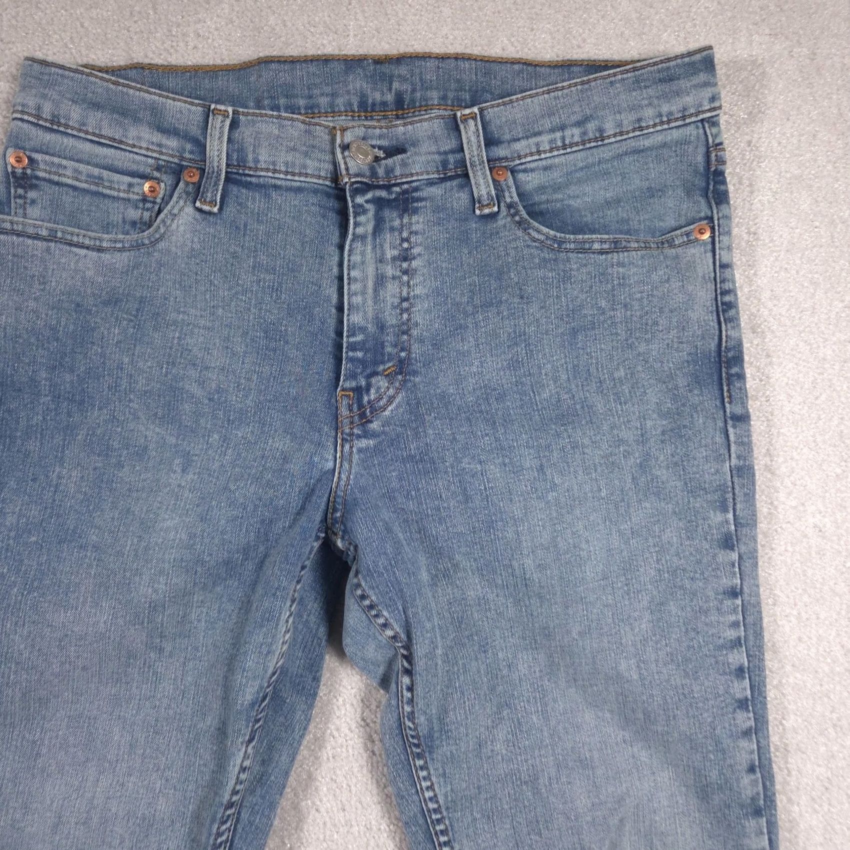 Levi's Levi's 511 Jeans Mens 32x34 Light Wash Blue Slim Fit Tapered Denim Pants Jeans Size US 32 / EU 48 - 4 Thumbnail
