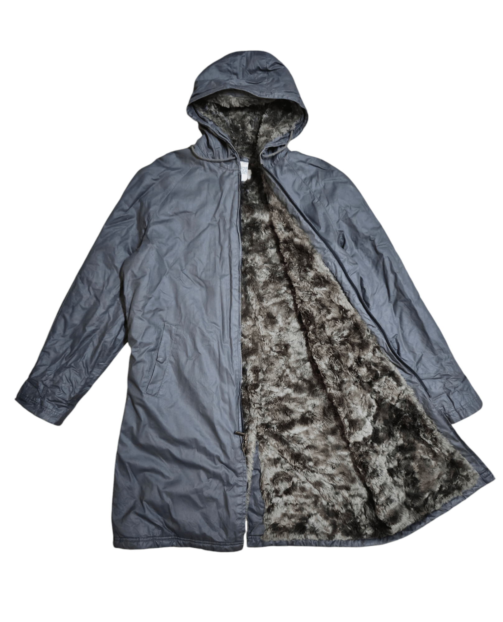 Armani × Armani Exchange Gorgeous AX Fur Long Coat Parka Size US M / EU 48-50 / 2 - 1 Thumbnail