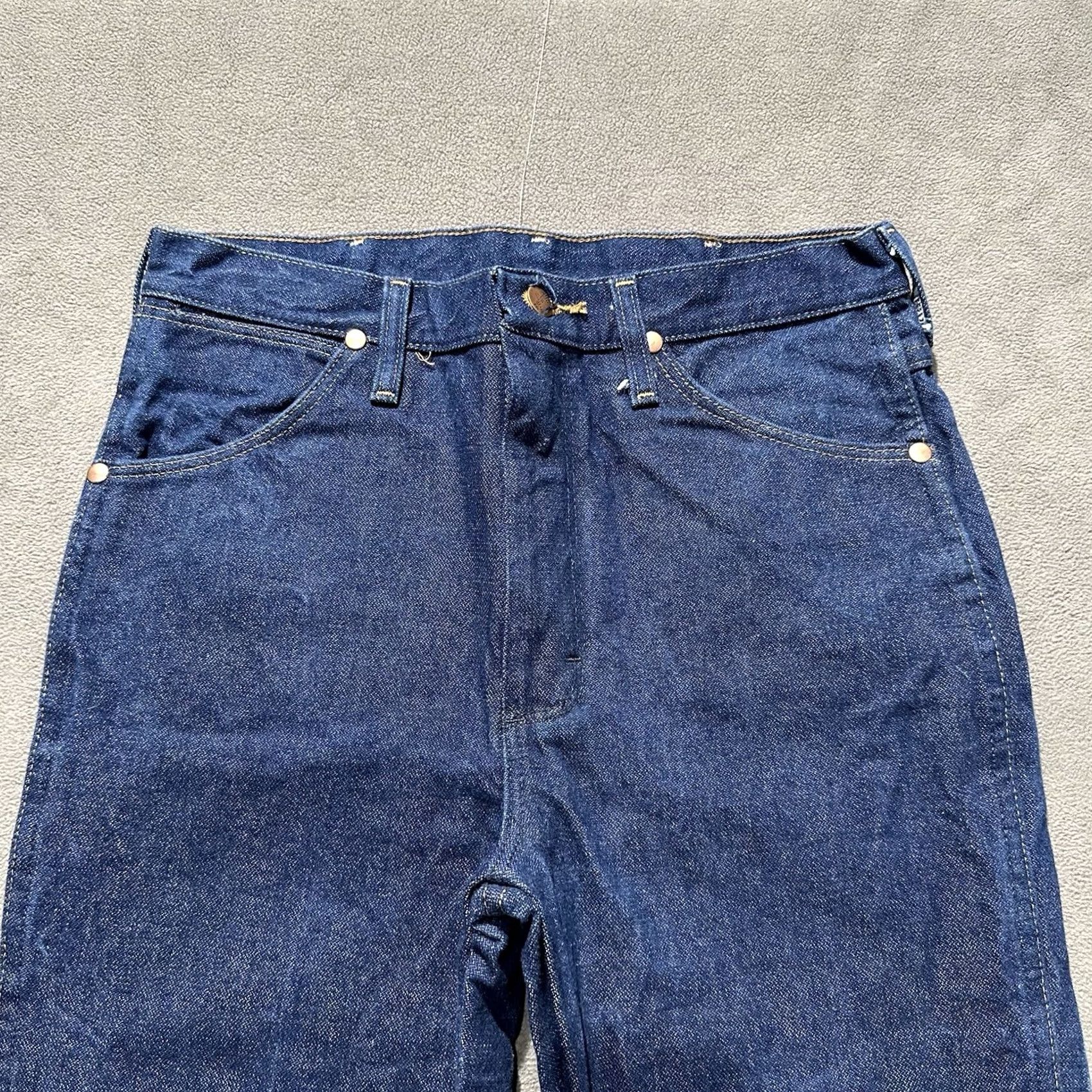 Wrangler Wrangler Jeans Men 31x34 Slim Fit Blue Western Cowboy Cut - Good Condition Size US 31 - 3 Thumbnail