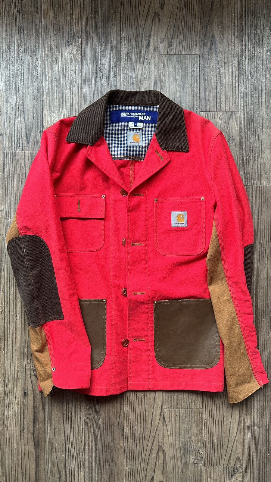 image of Junya Wantanabe Man X Carhartt in Red, Men's (Size Medium)