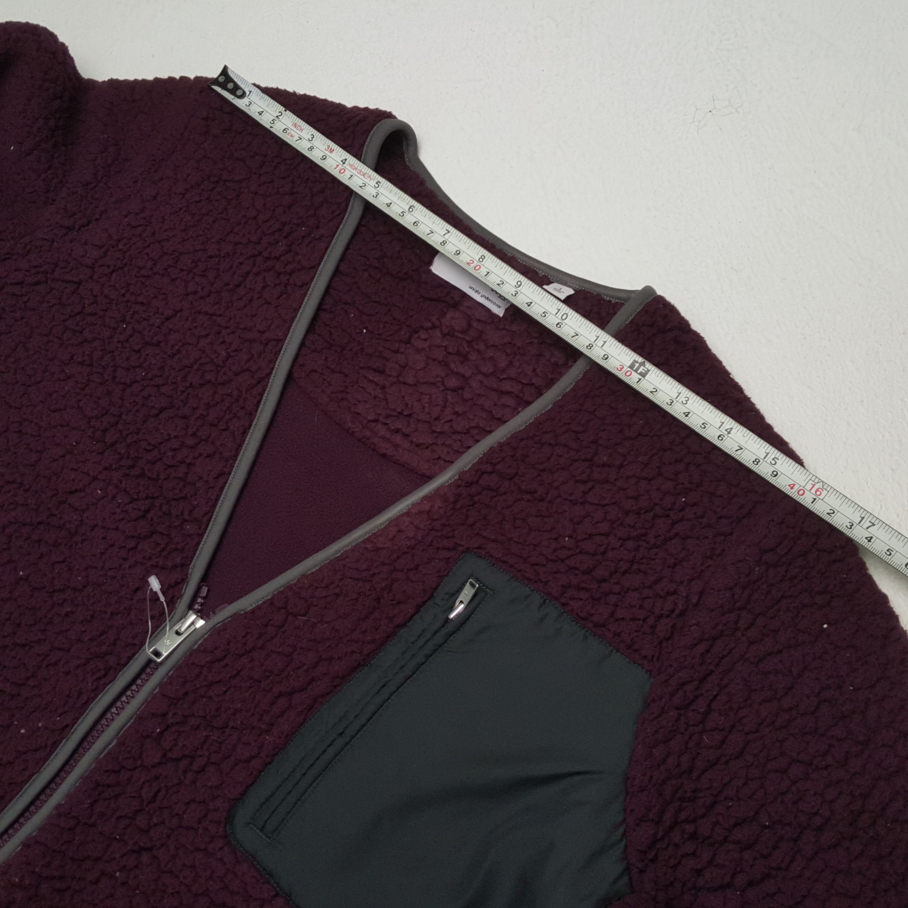 Japanese Brand × Undercover × Uniqlo Vintage UNDERCOVER x Japanese Brand Logo Sherpa Jacket Size US M / EU 48-50 / 2 - 5 Thumbnail