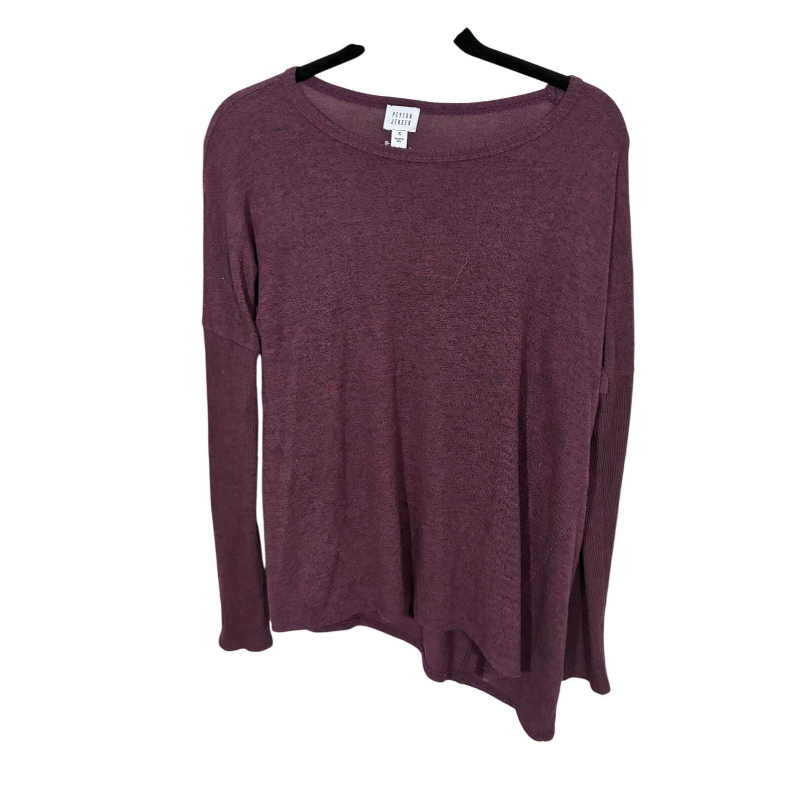 Other Evereve Peyton Jensen Asymmetric Sweater Burgundy Eggplant Size S / US 4 / IT 40 - 1 Thumbnail
