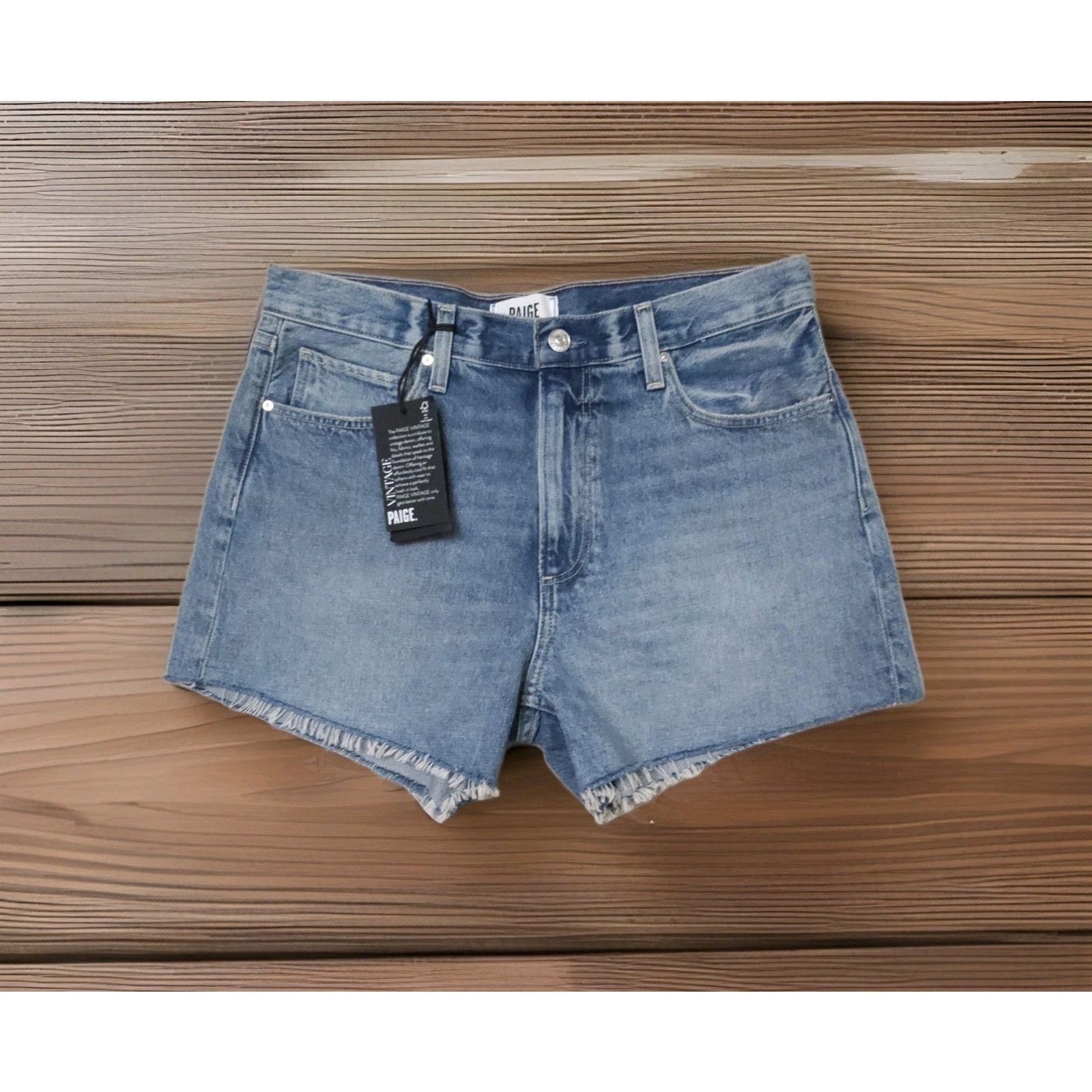 Paige Paige Archie High Rise Relaxed In Vintage Inspired Shorts 26 Size 26" / US 2 / IT 38 - 8 Thumbnail
