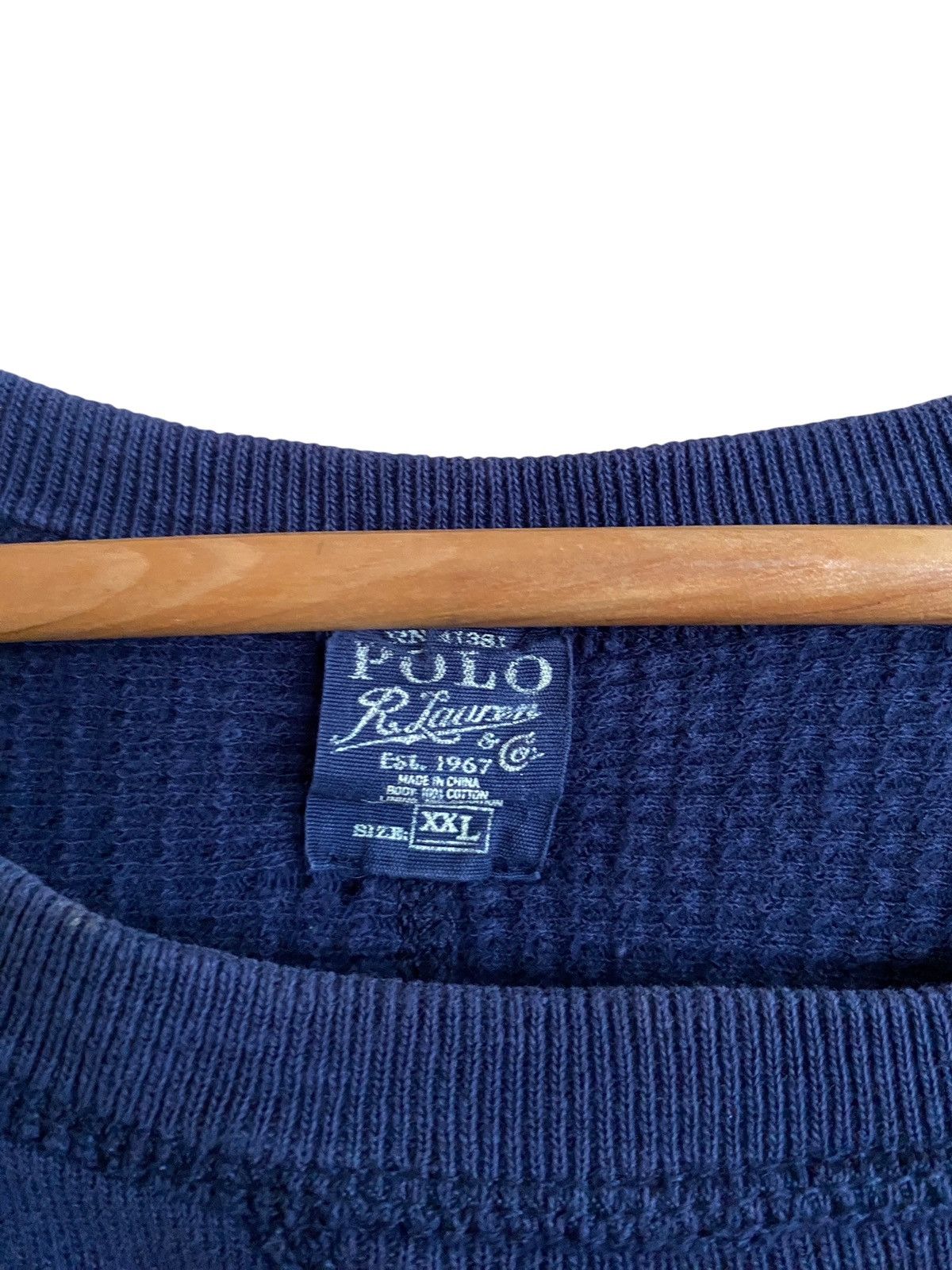 Polo Ralph Lauren Vintage Polo Ralph Lauren Bleach Distressed Sweatshirt 2000s Size US XXL / EU 58 / 5 - 12 Thumbnail