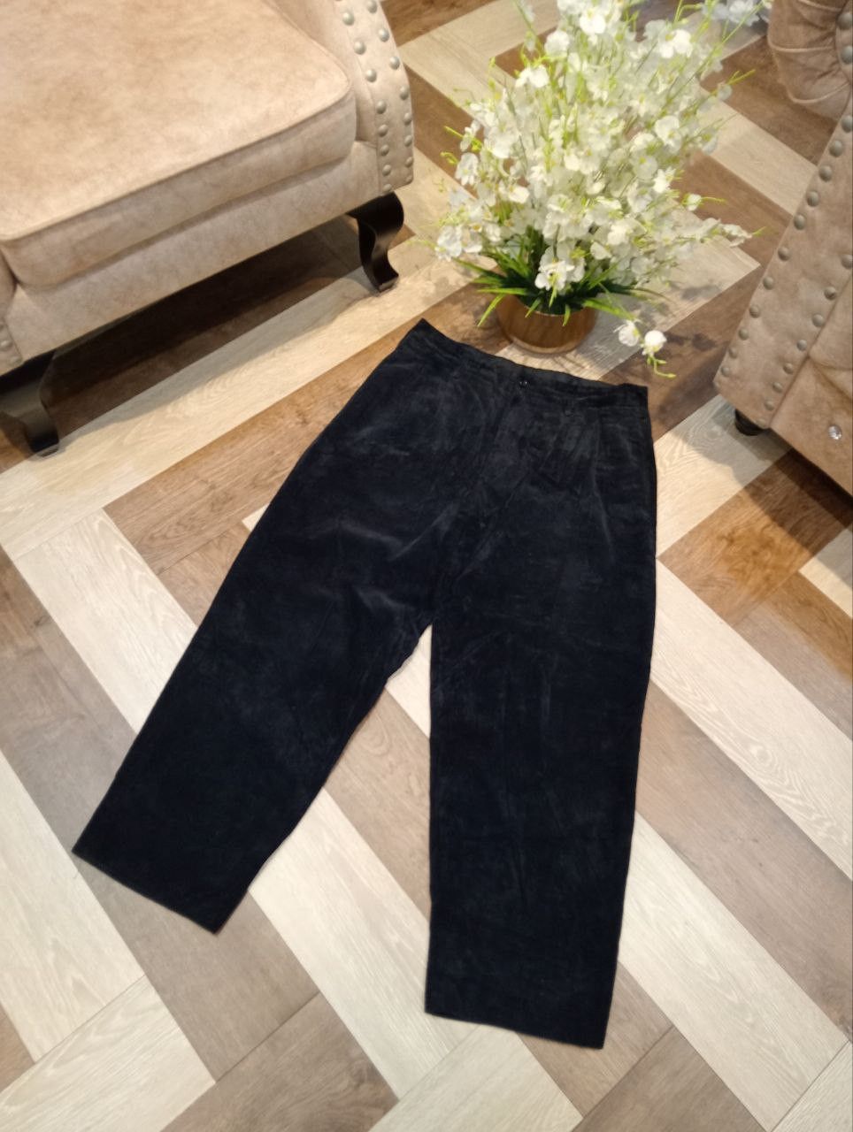 Yohji Yamamoto RARE YOHJI YAMAMOTO POUR HOMME SIGNATURE BAGGY CORDUROY PANT Size US 34 / EU 50 - 4 Thumbnail