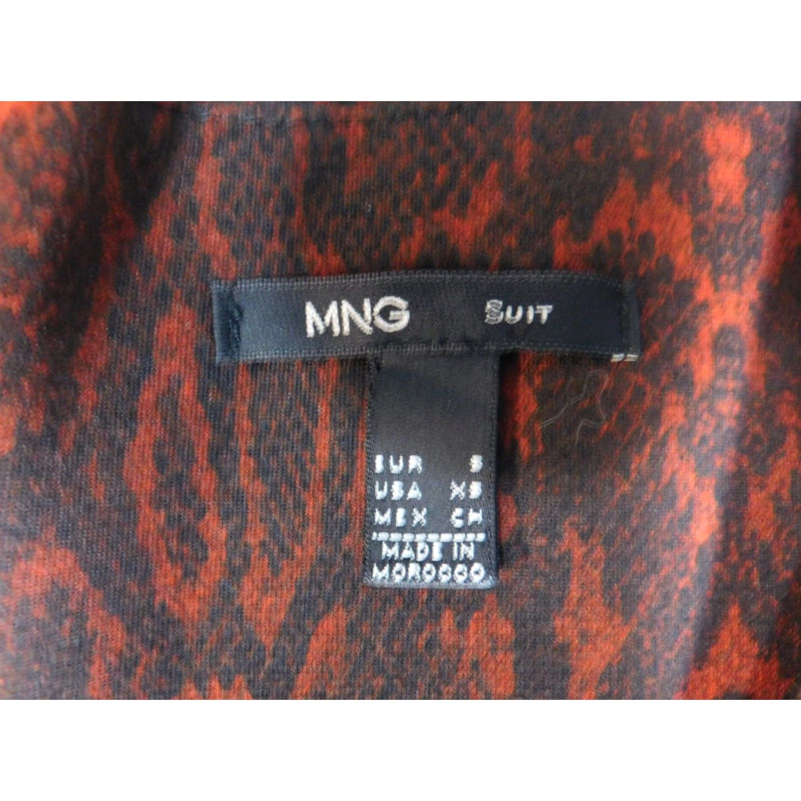 Mango Mango dress XS Red Womens A-line Zip animal print Designer Long Sleeveless Size XS / US 0-2 / IT 36-38 - 4 Thumbnail