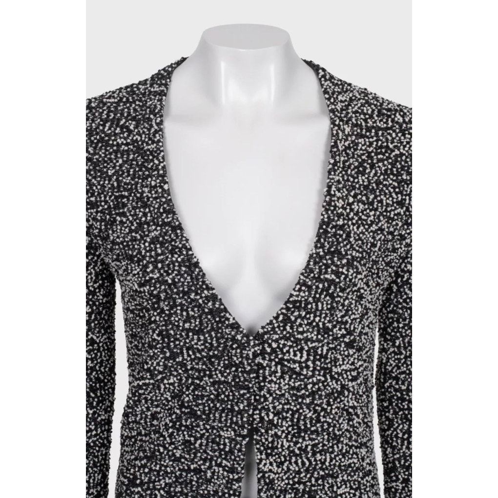 Dior Elegant Christian Dior Black & White Button Cardigan Sz.38 Size M / US 6-8 / IT 42-44 - 4 Thumbnail